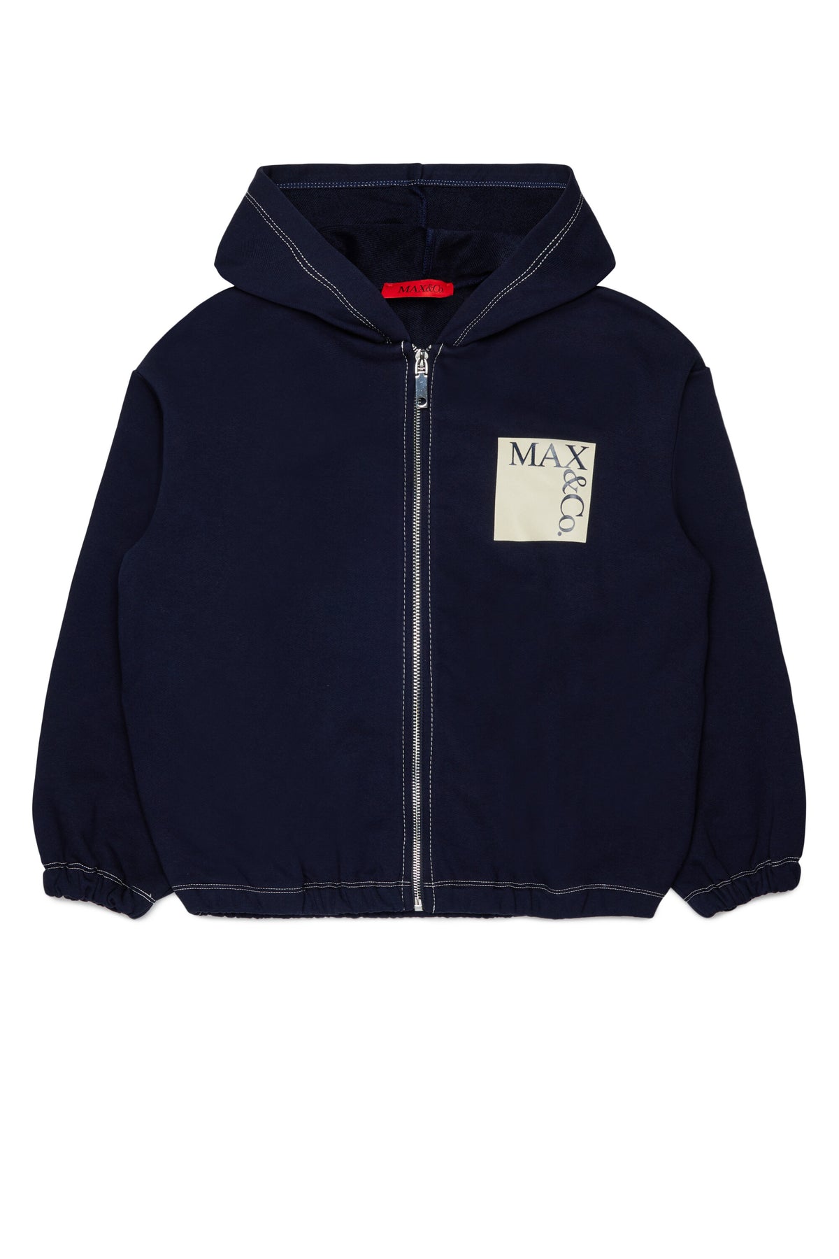 Full-zip sweatshirt with logo