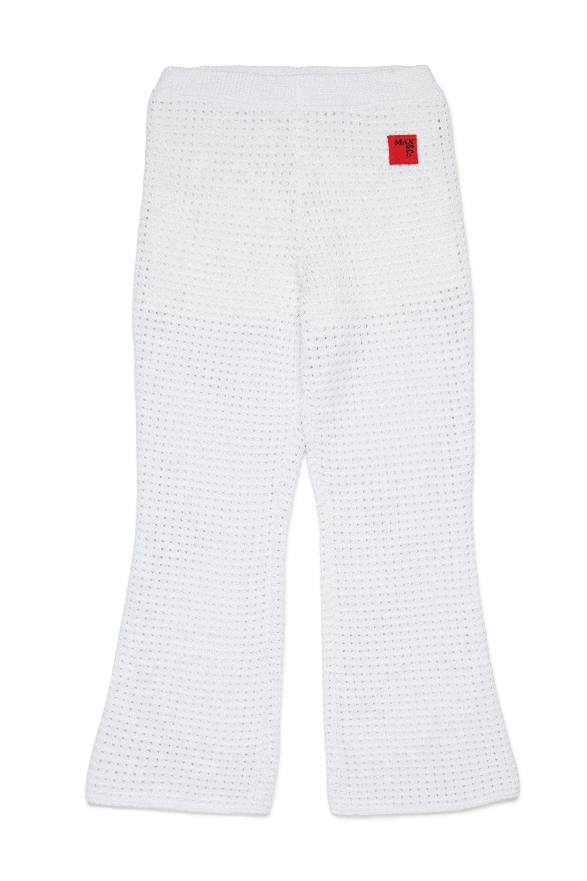 Knit pants with logo