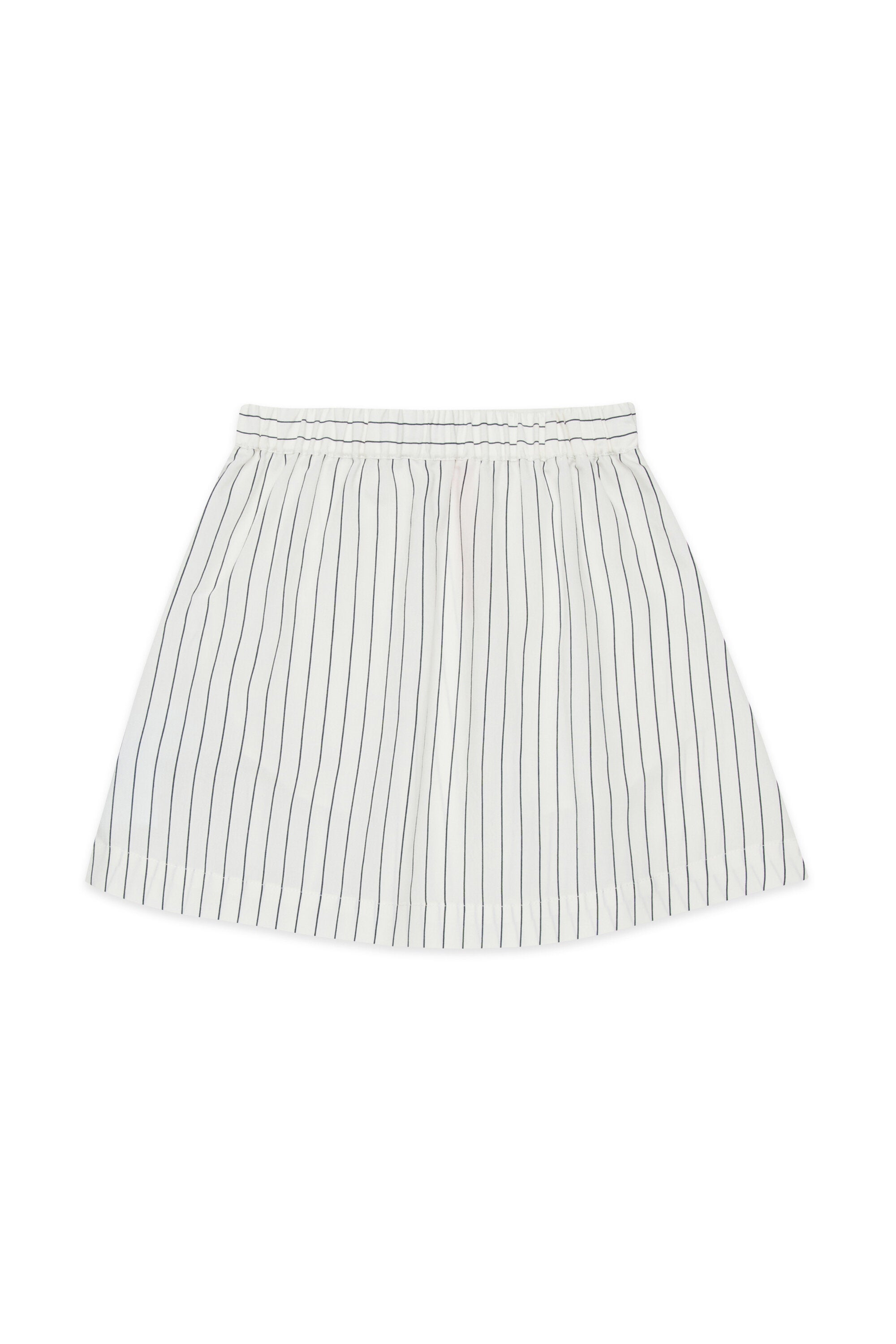 Striped skirt with logo