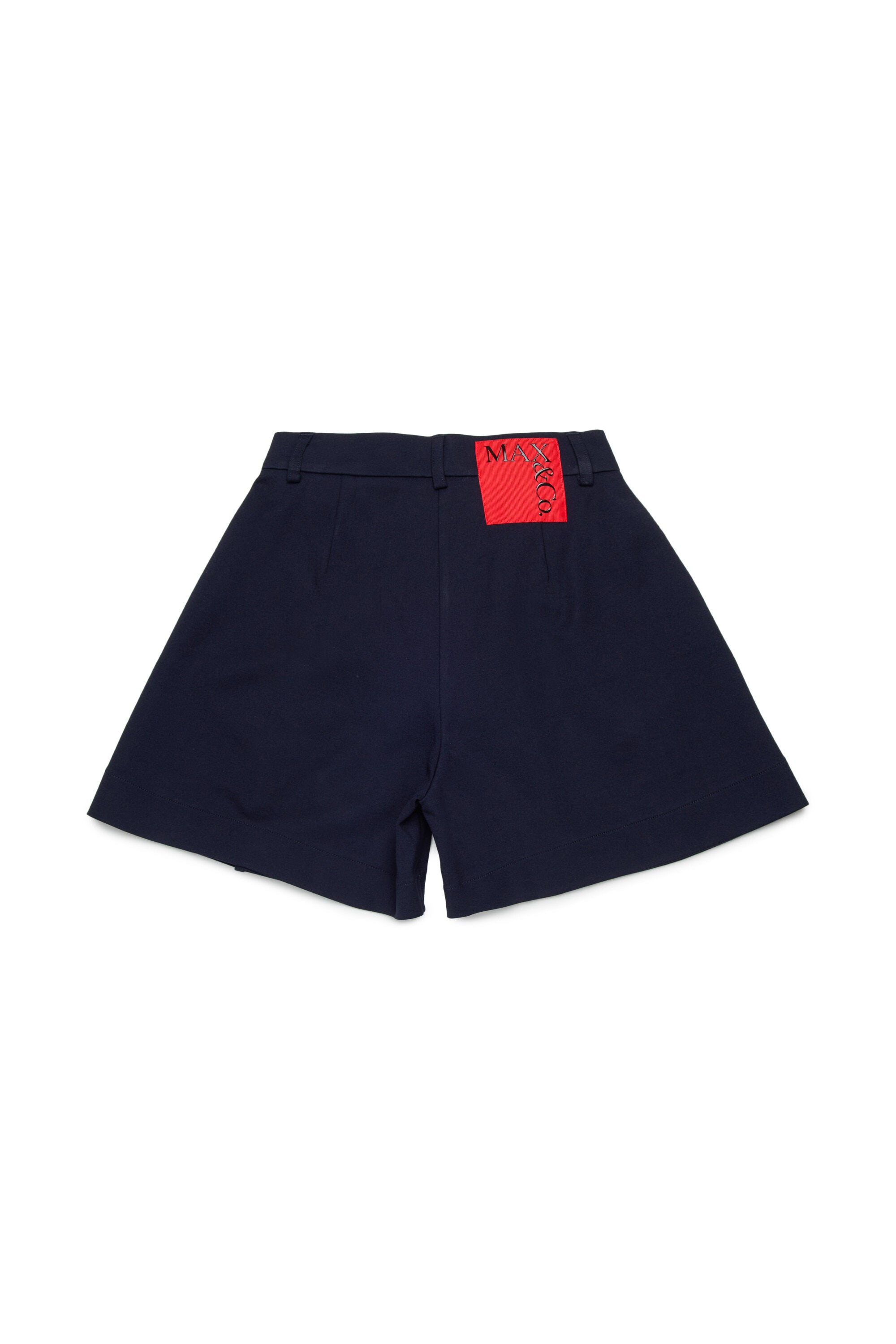Formal shorts with logo on the back