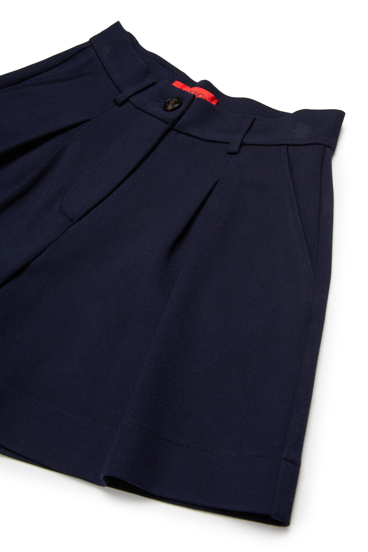 Formal shorts with logo on the back