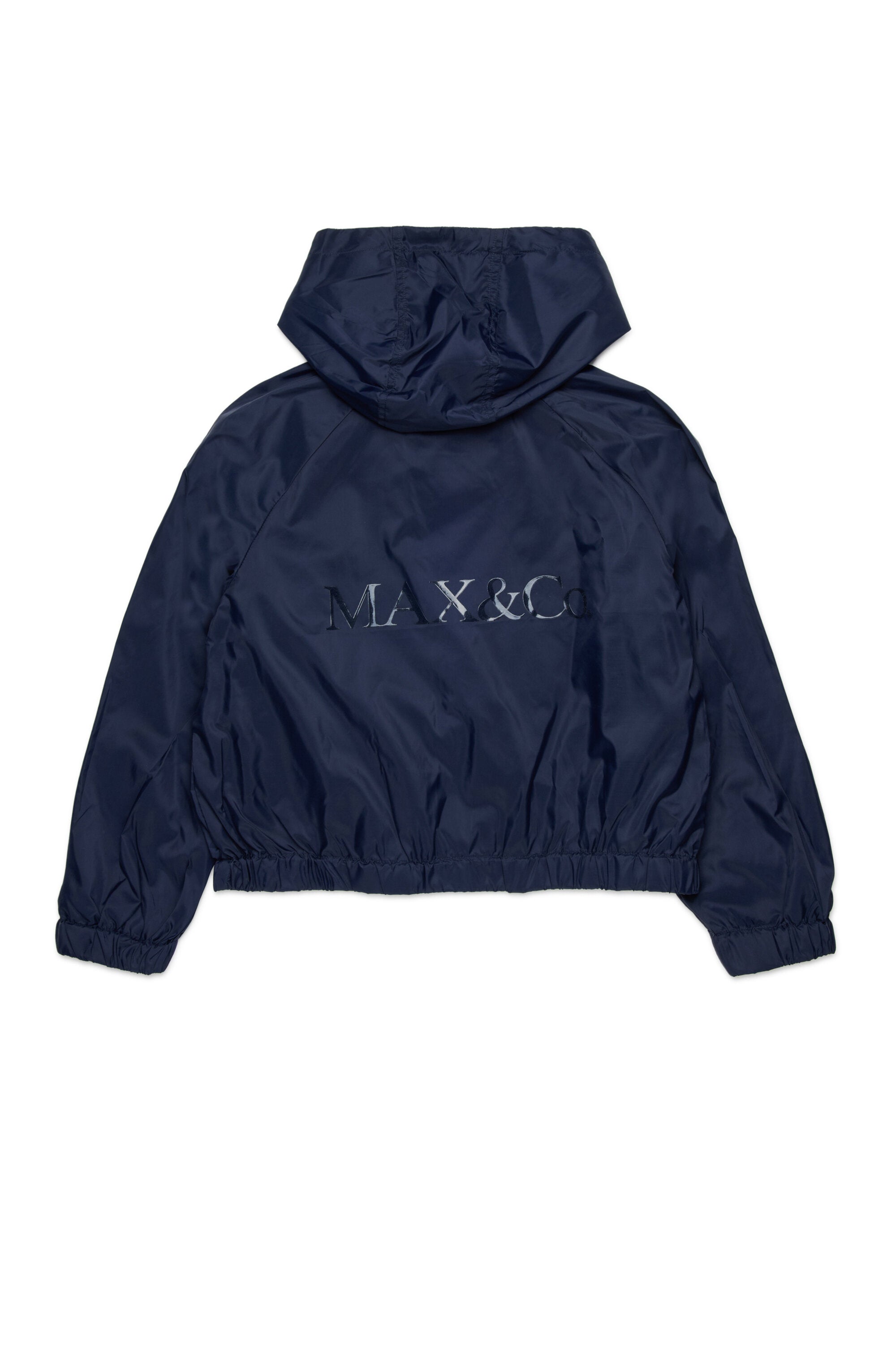 Windbreaker with printed logo