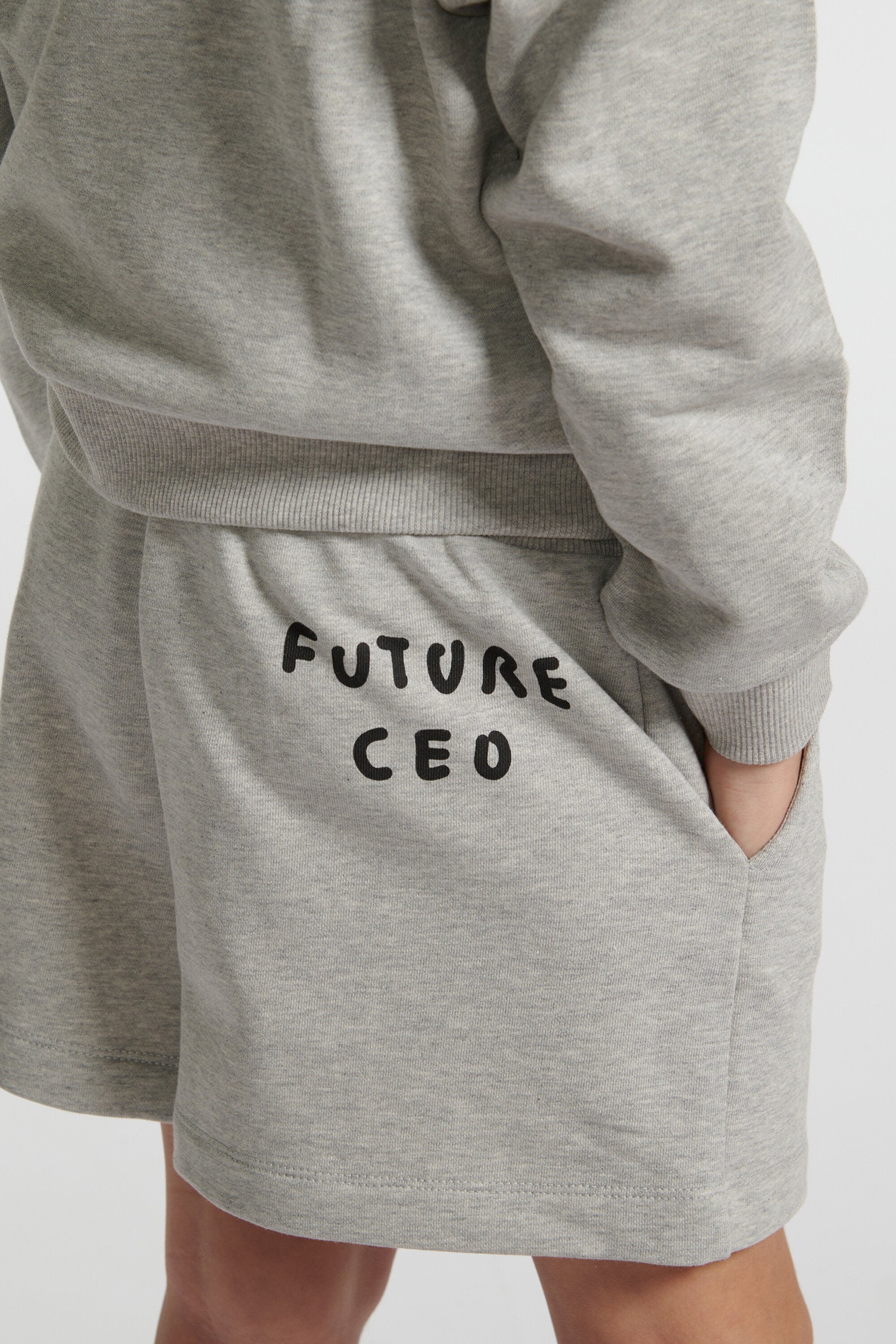Logo sweatshirt shorts