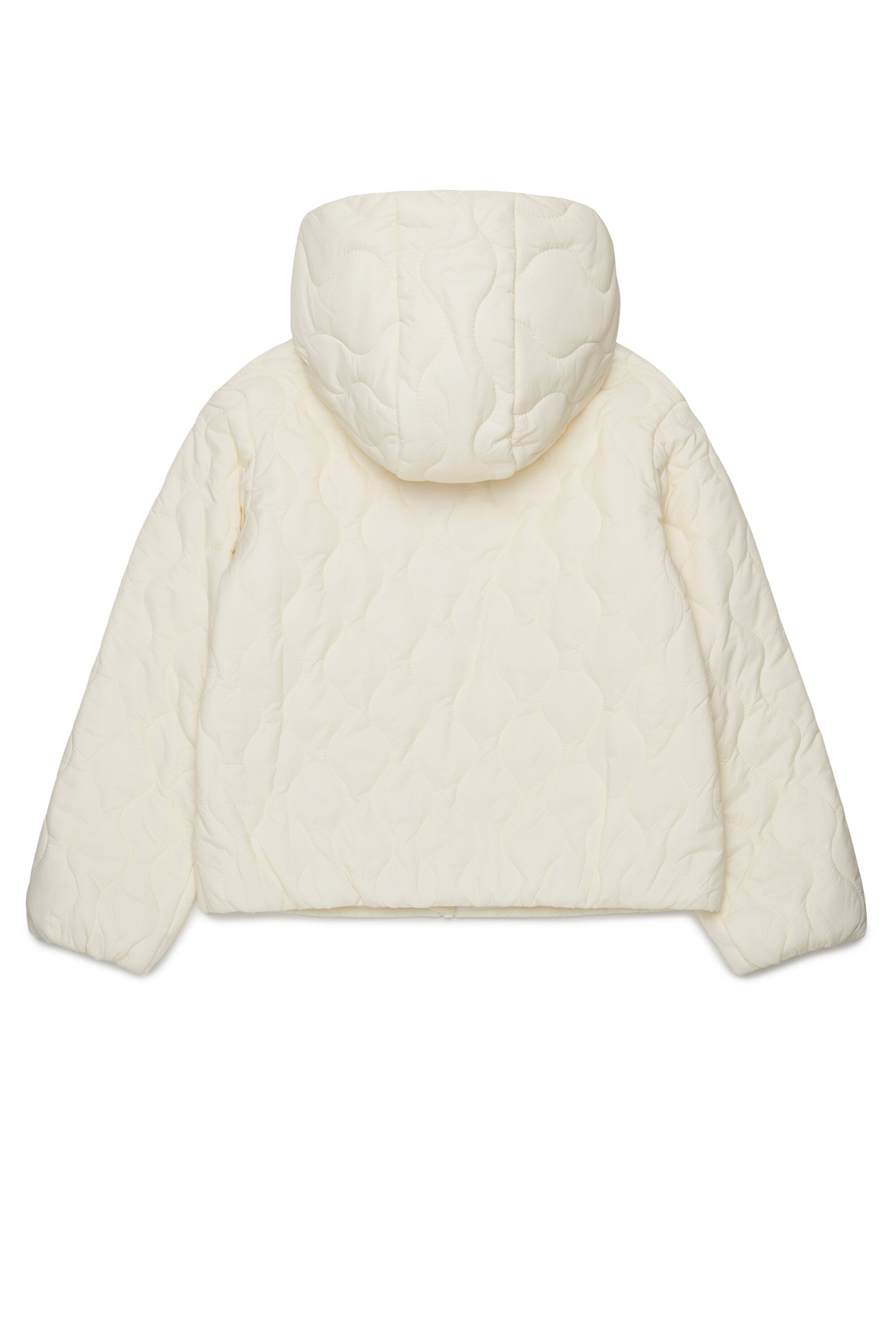 Padded jacket with printed logo