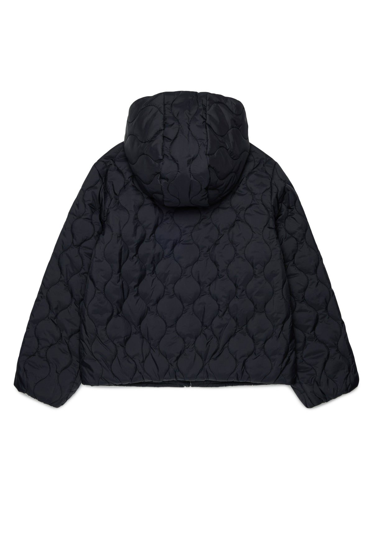 Padded jacket with printed logo