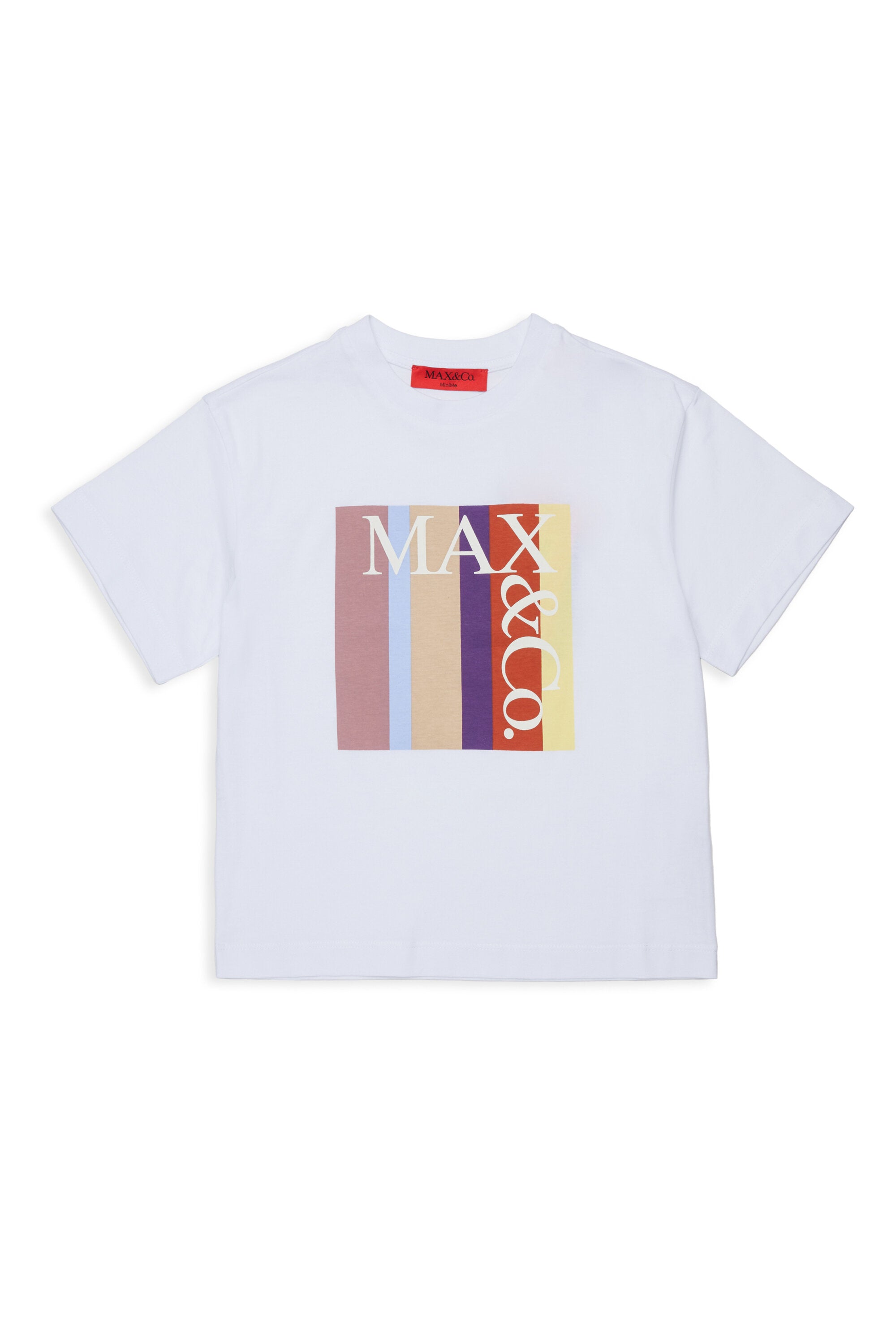 T-shirt with multicolor front logo