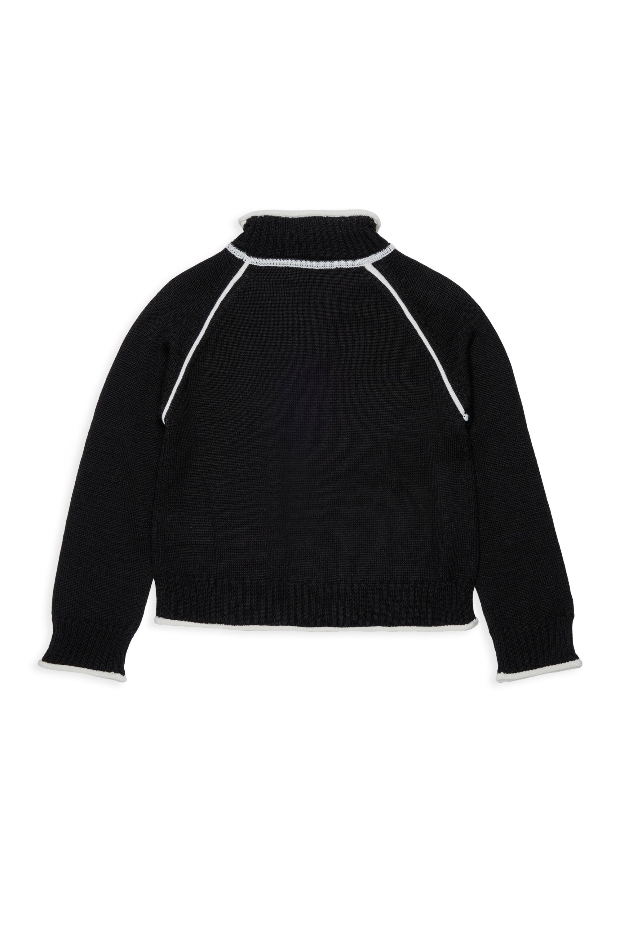 High-neck pullover with logo