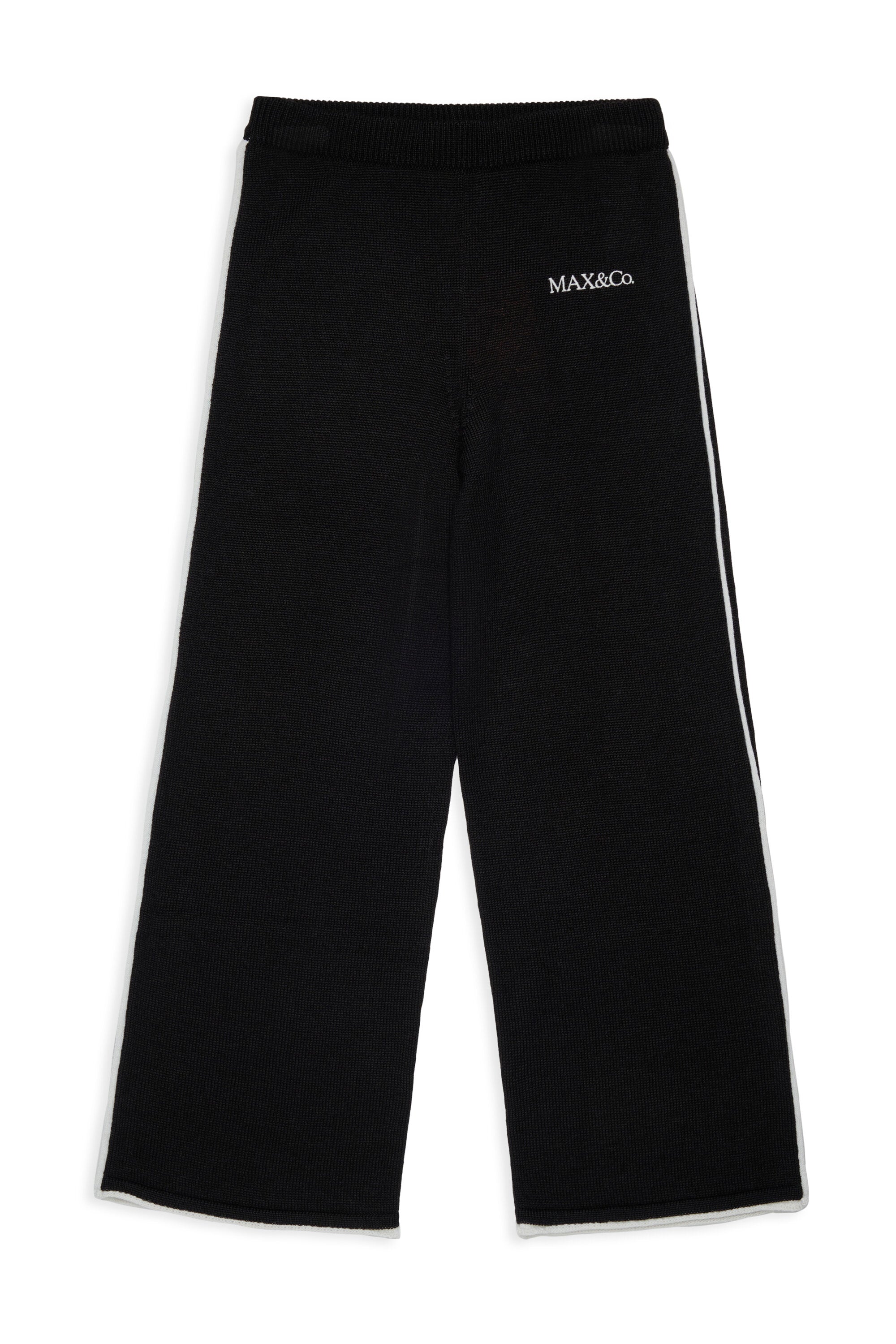 Knit pants with logo