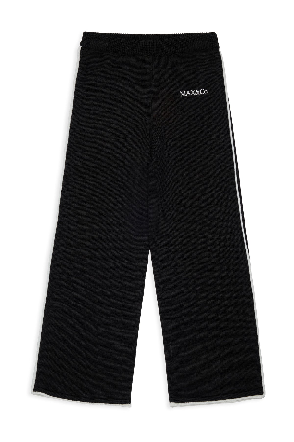 Knit pants with logo