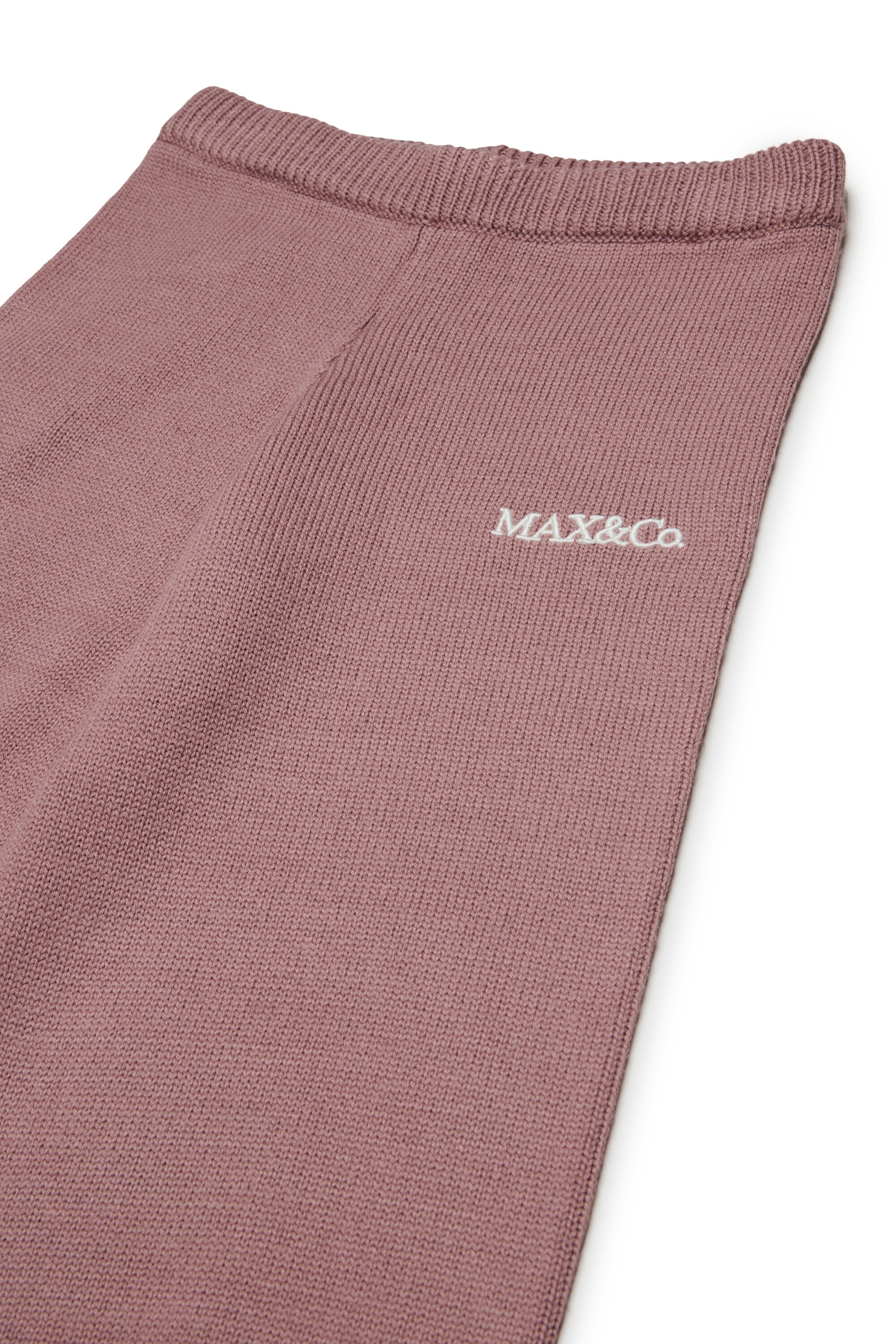 Knit pants with logo