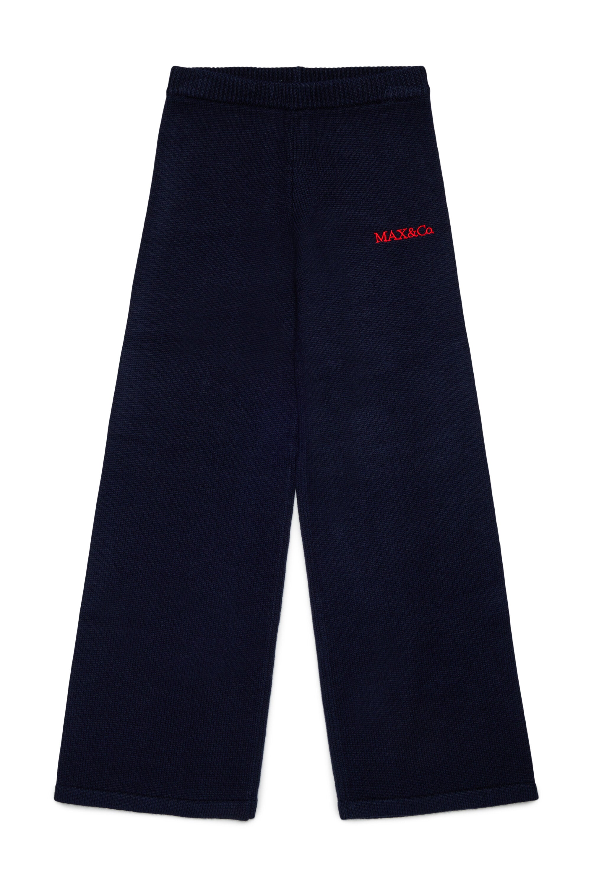 Knit pants with logo