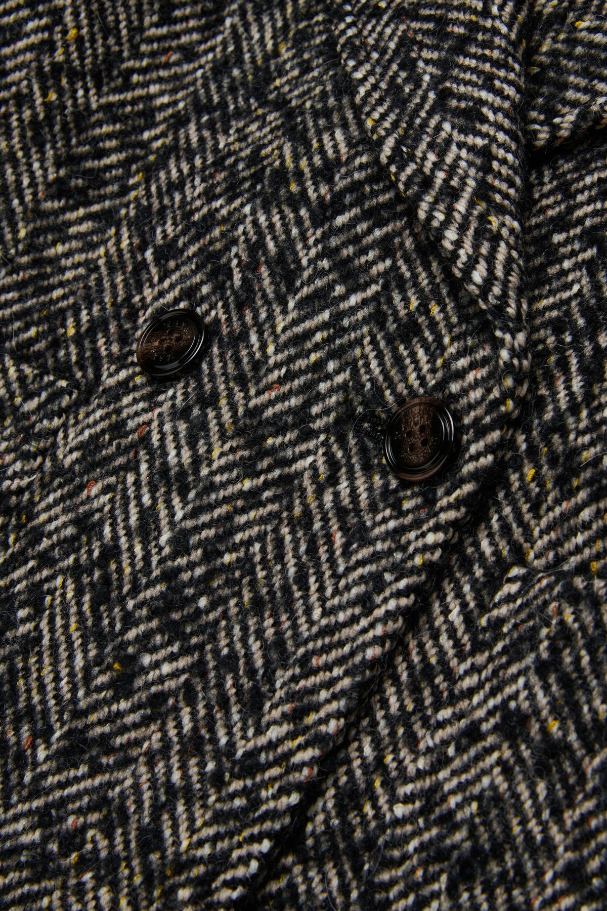 Herringbone pattern coat