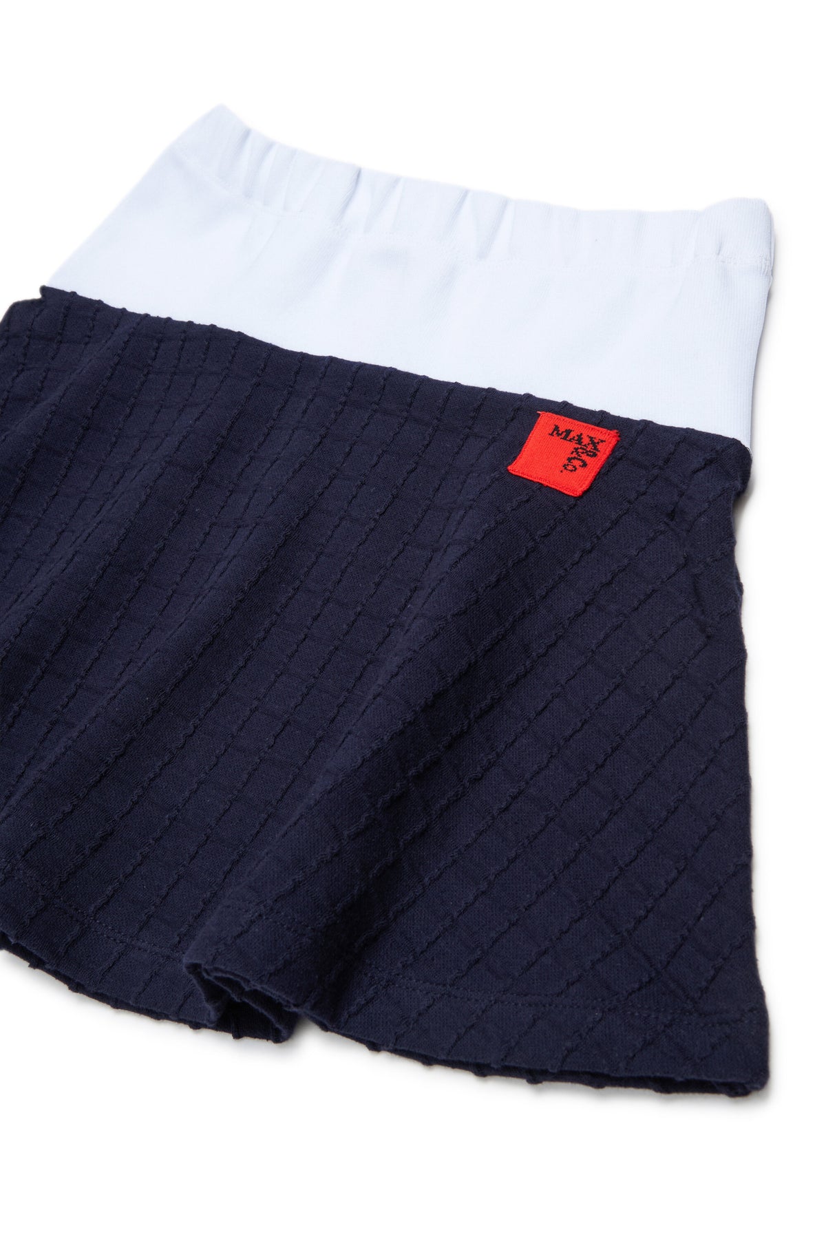 Short skirt with elastic band and logo