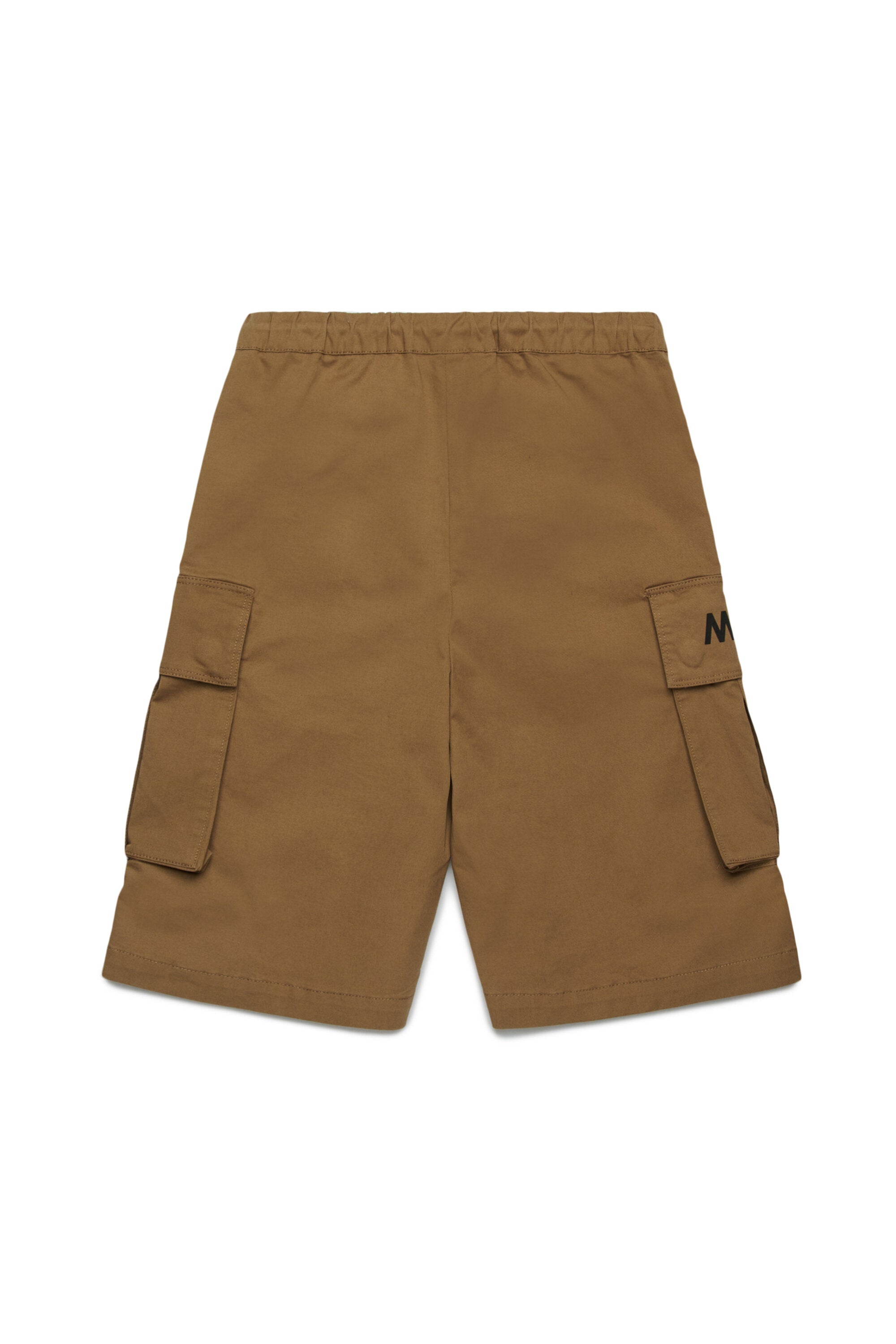 Cargo shorts in deadstock fabric with MYAR logo