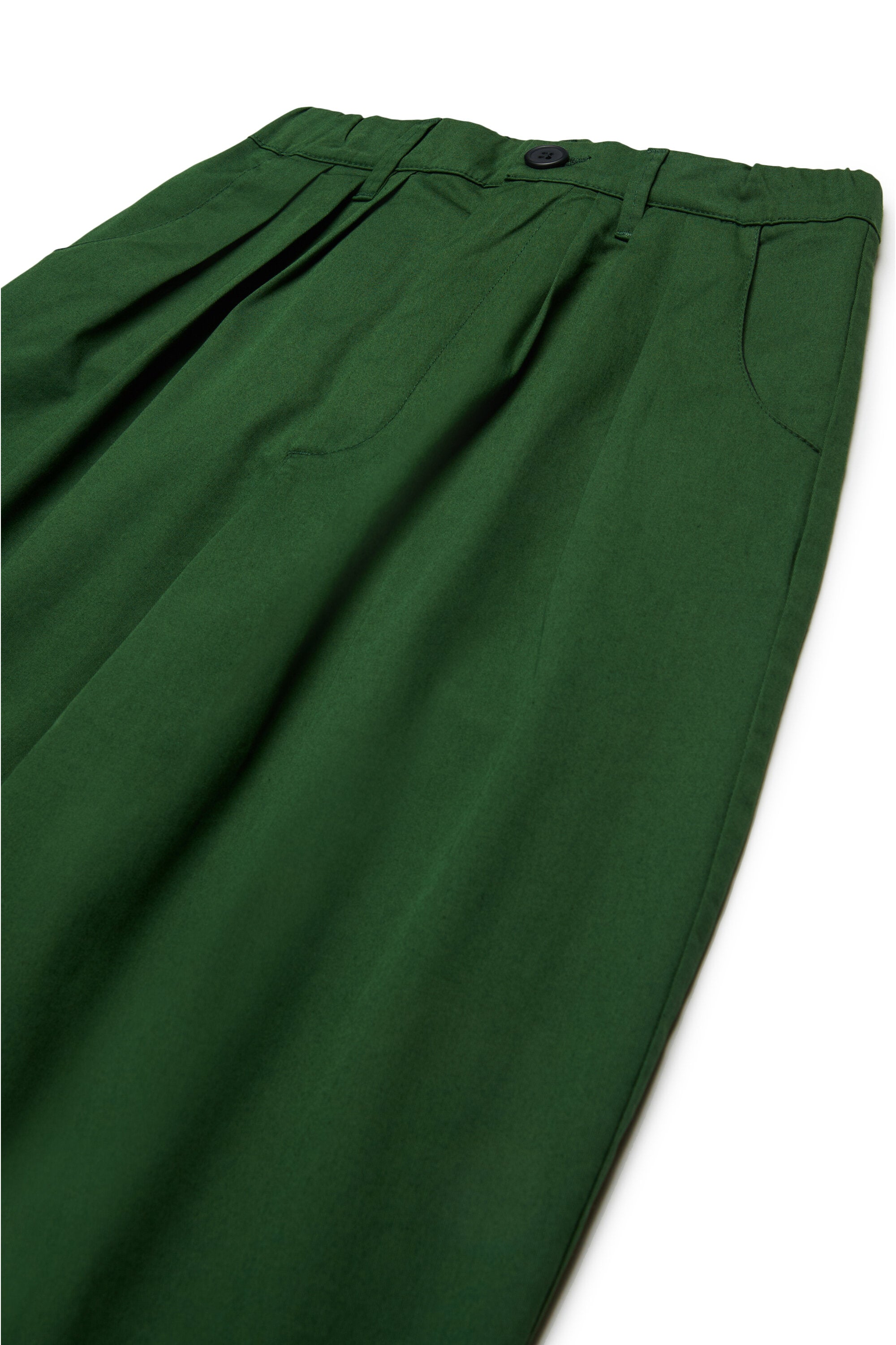 Trousers in deadstock fabric and MYAR logo