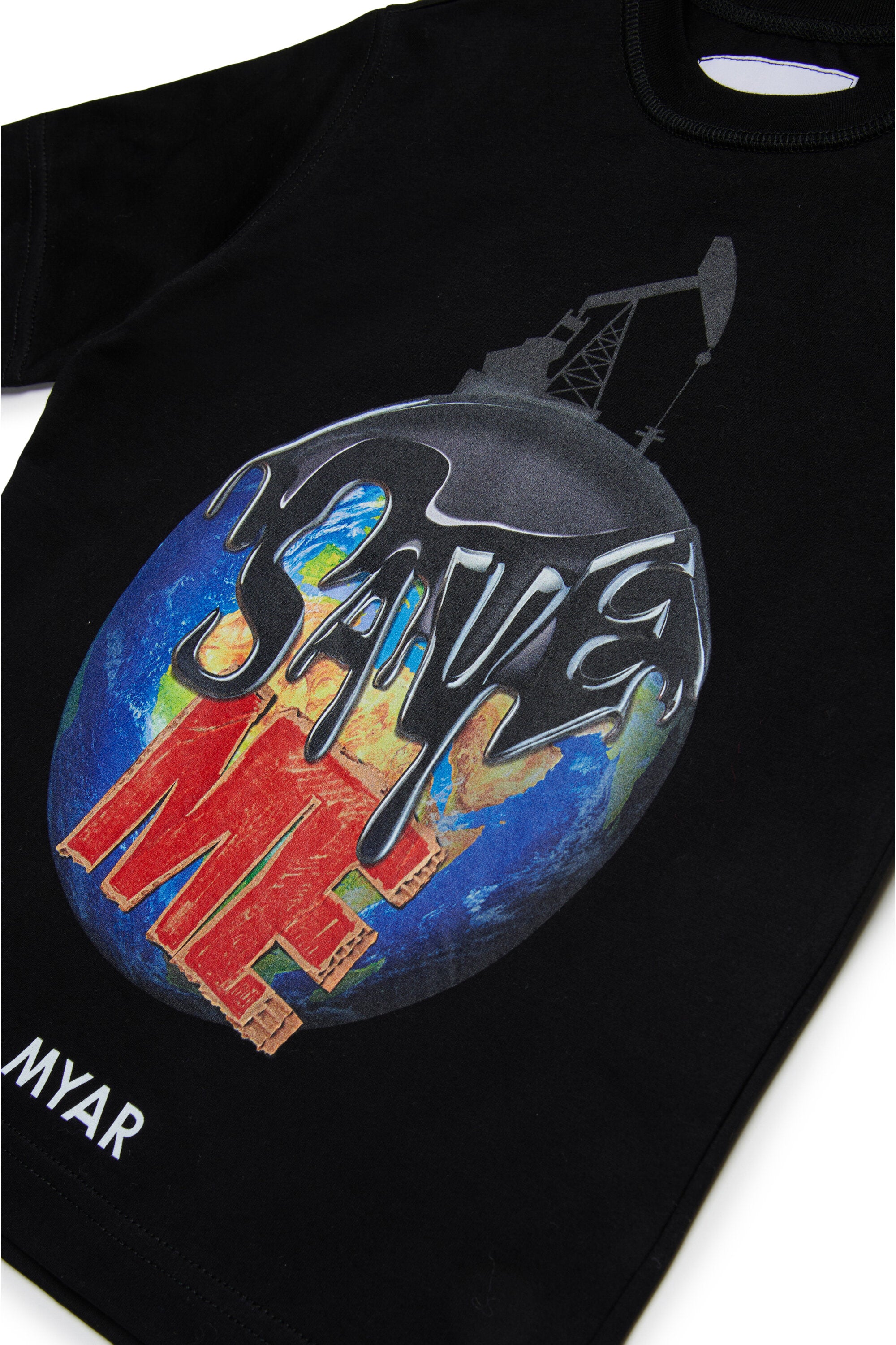Deadstock cotton T-shirt with Save me graphics