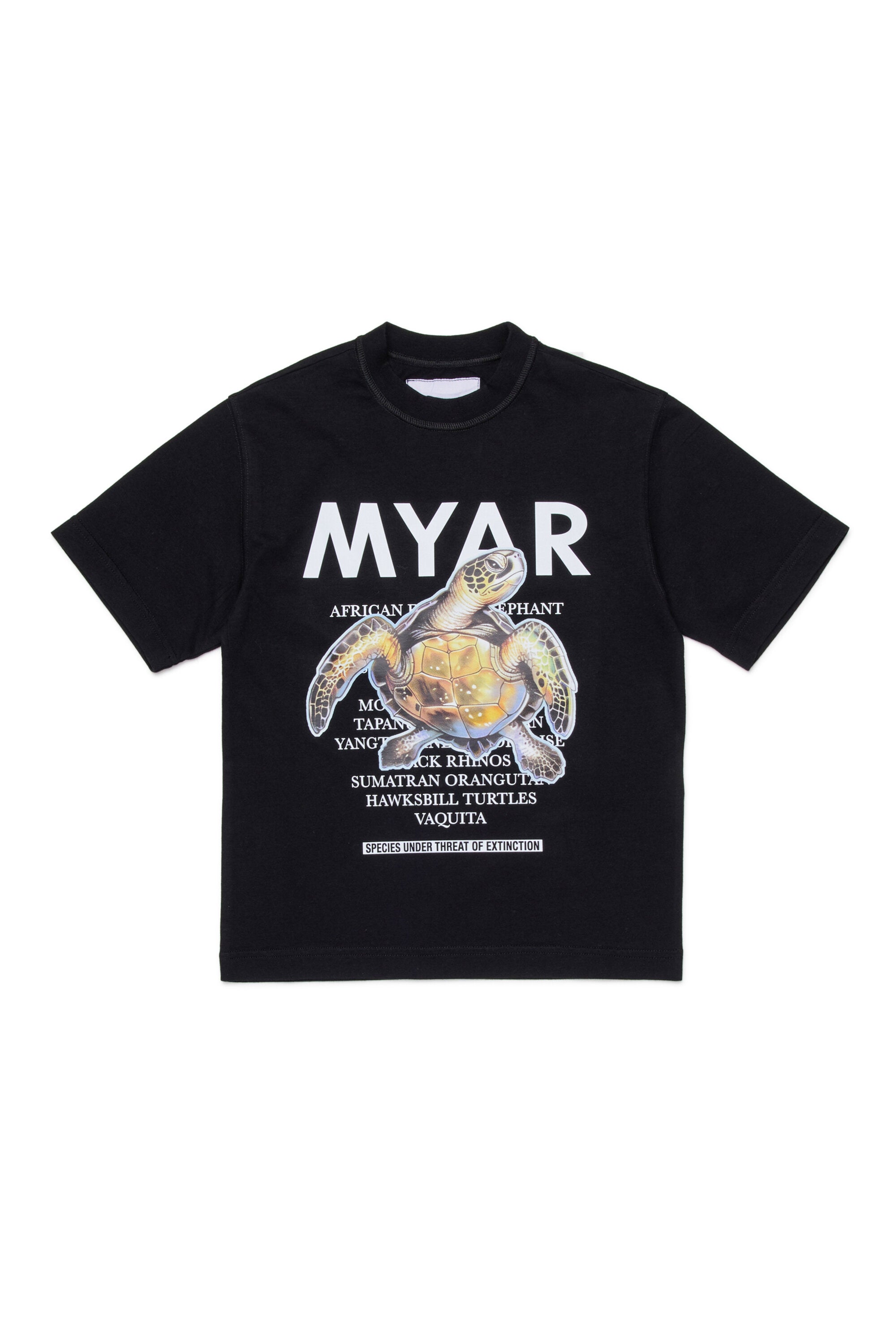 Short sleeve T-shirt with Endangered Animal Graphic print