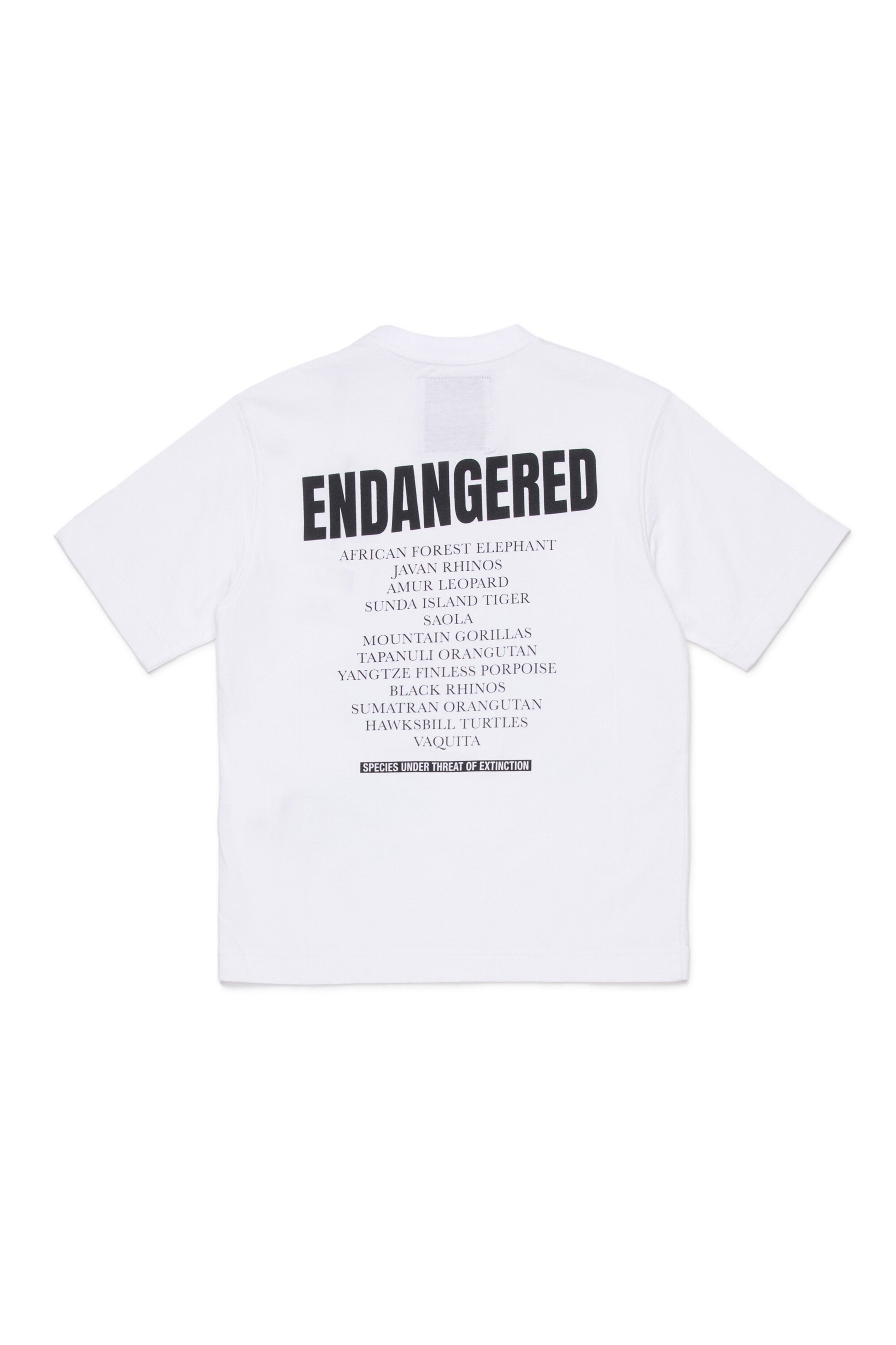 Short sleeve T-shirt with Endangered Animal Graphic print