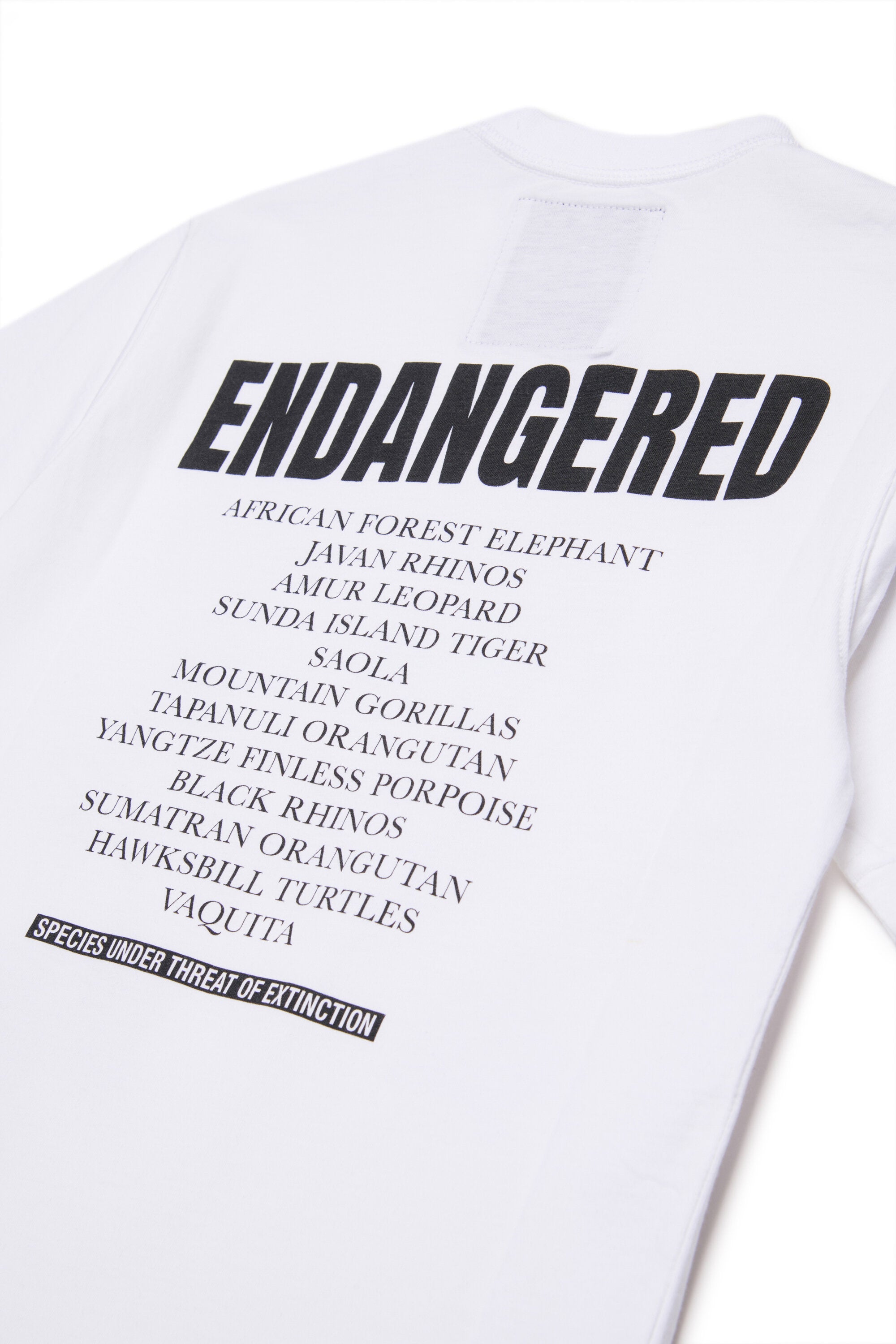 Short sleeve T-shirt with Endangered Animal Graphic print