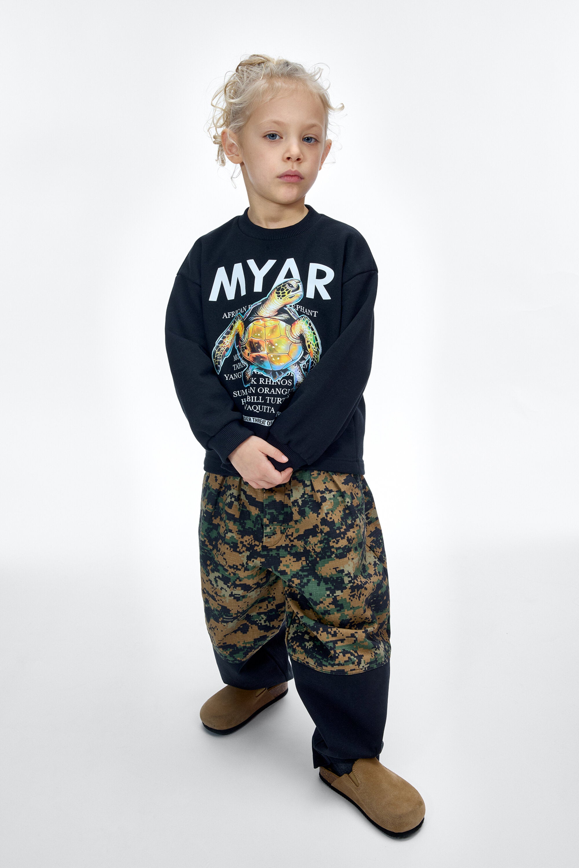 Crewneck sweatshirt with graphic print