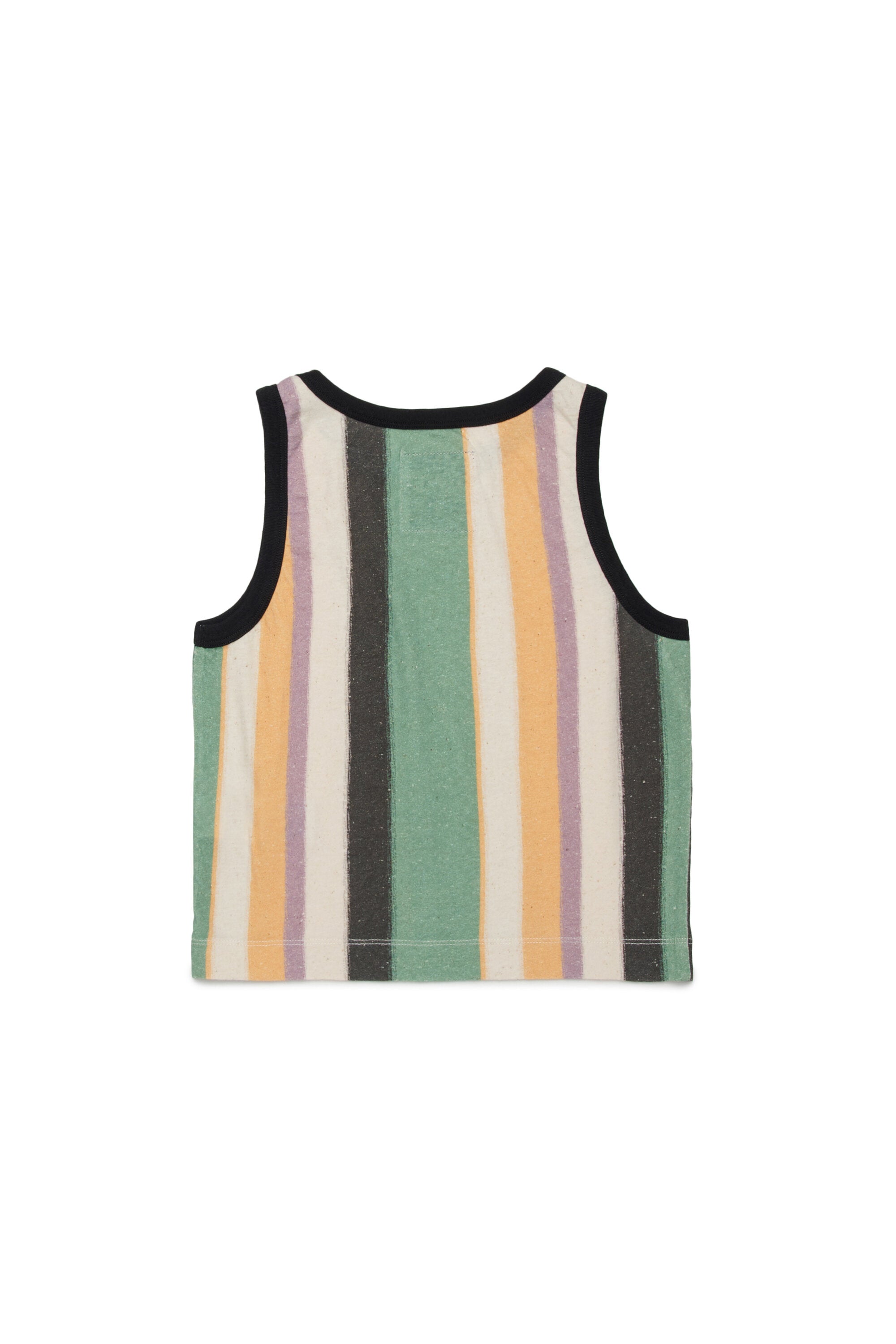 Striped tank top with logo