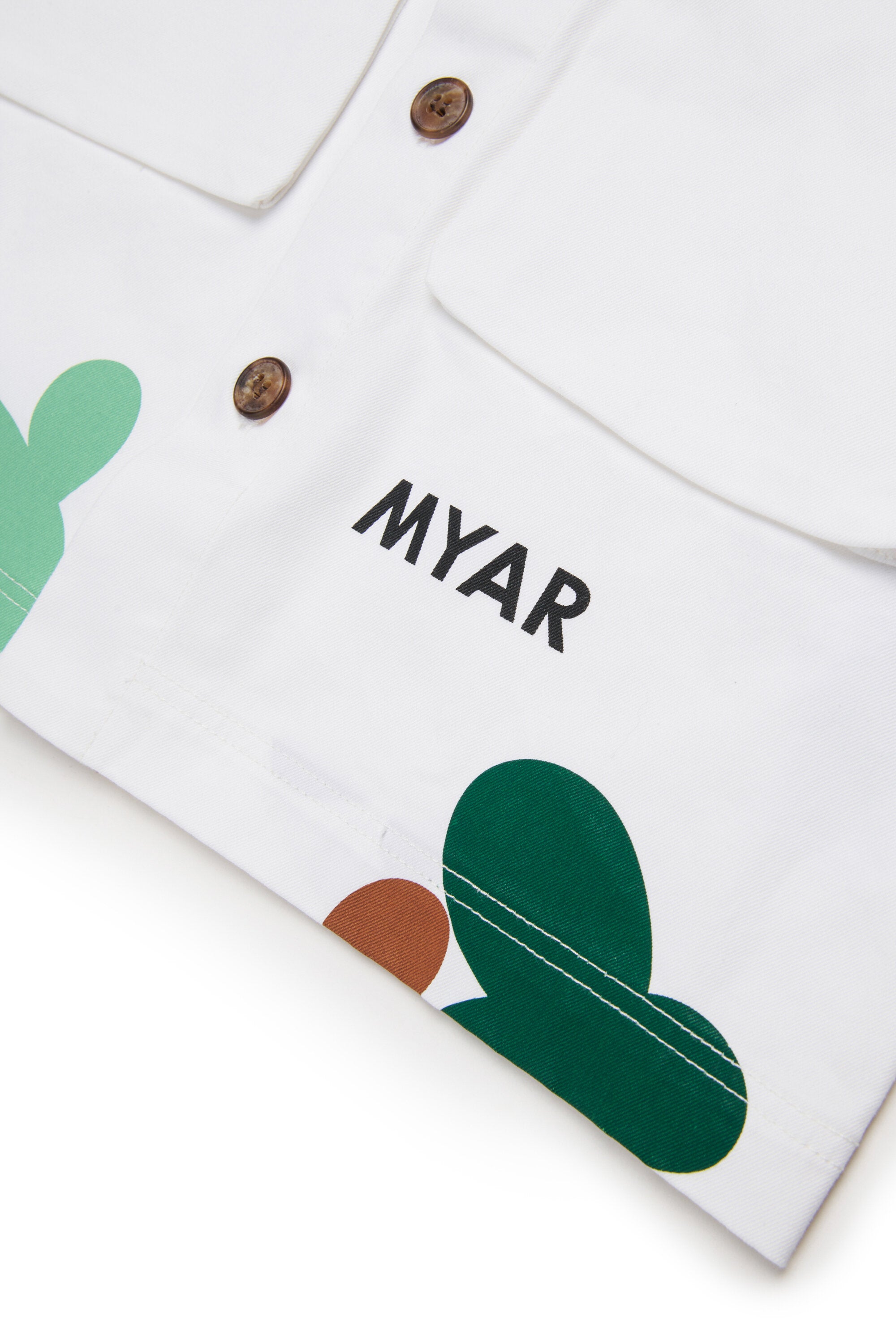 Short-sleeve multi-pocket shirt