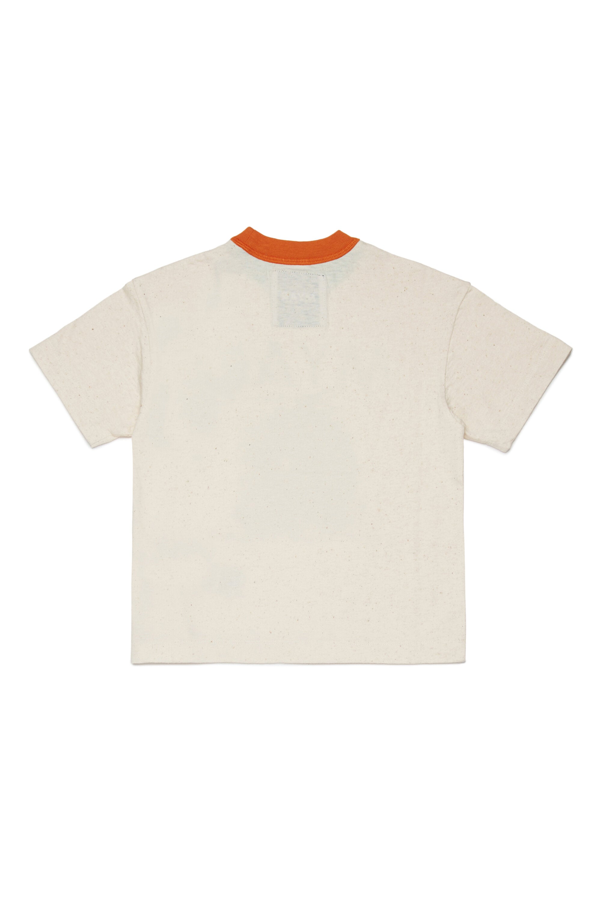 Robot print crew-neck T-shirt