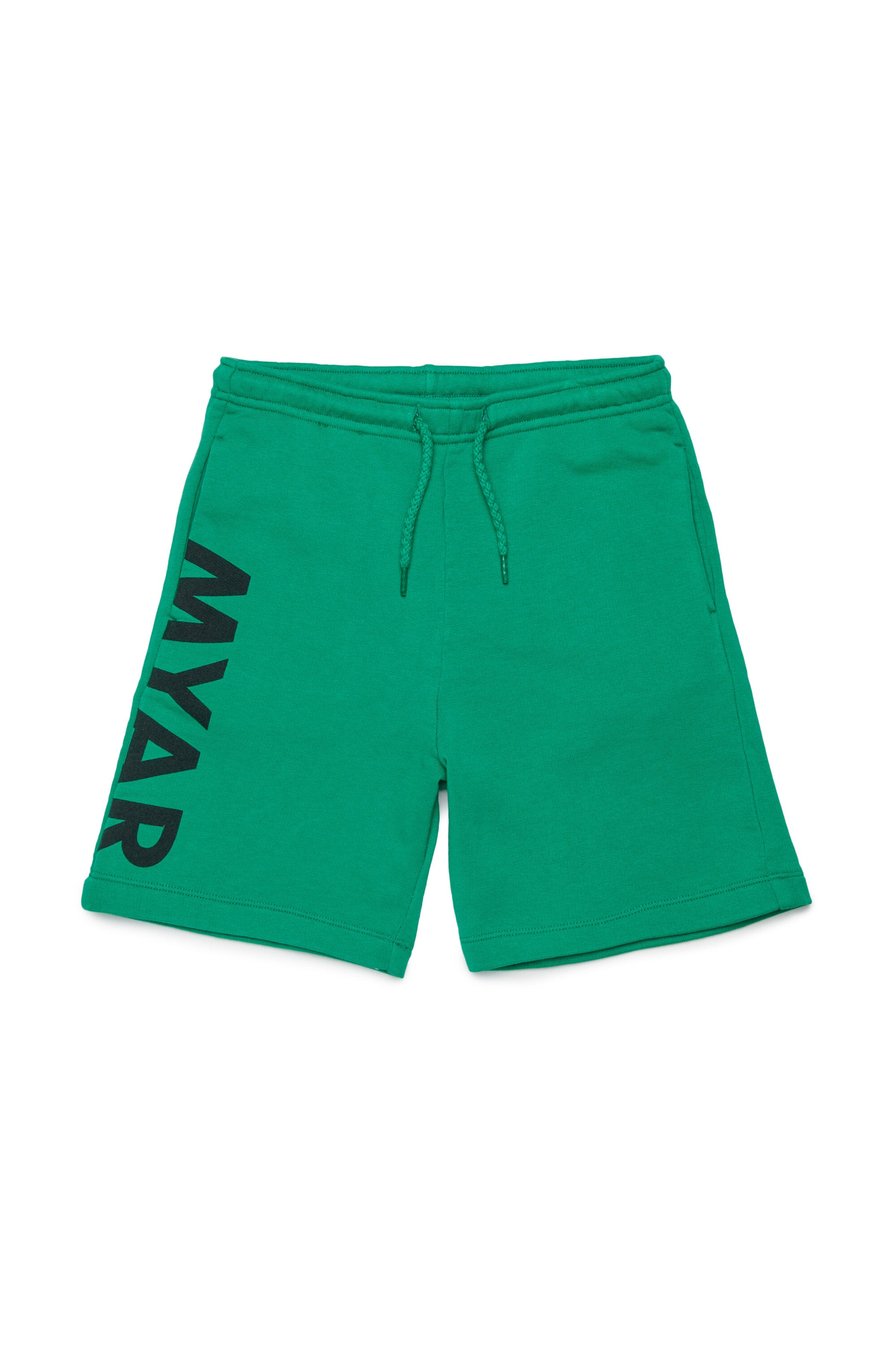 Fleece shorts with logo