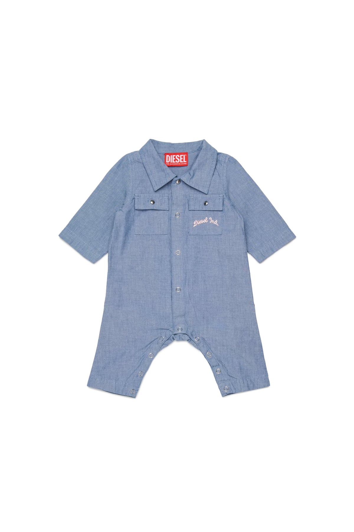 Shirt jumpsuit with logo