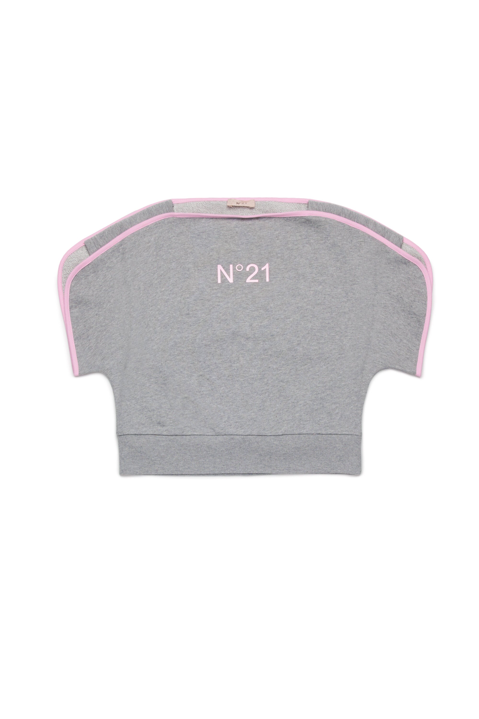Sweatshirt with boat neckline