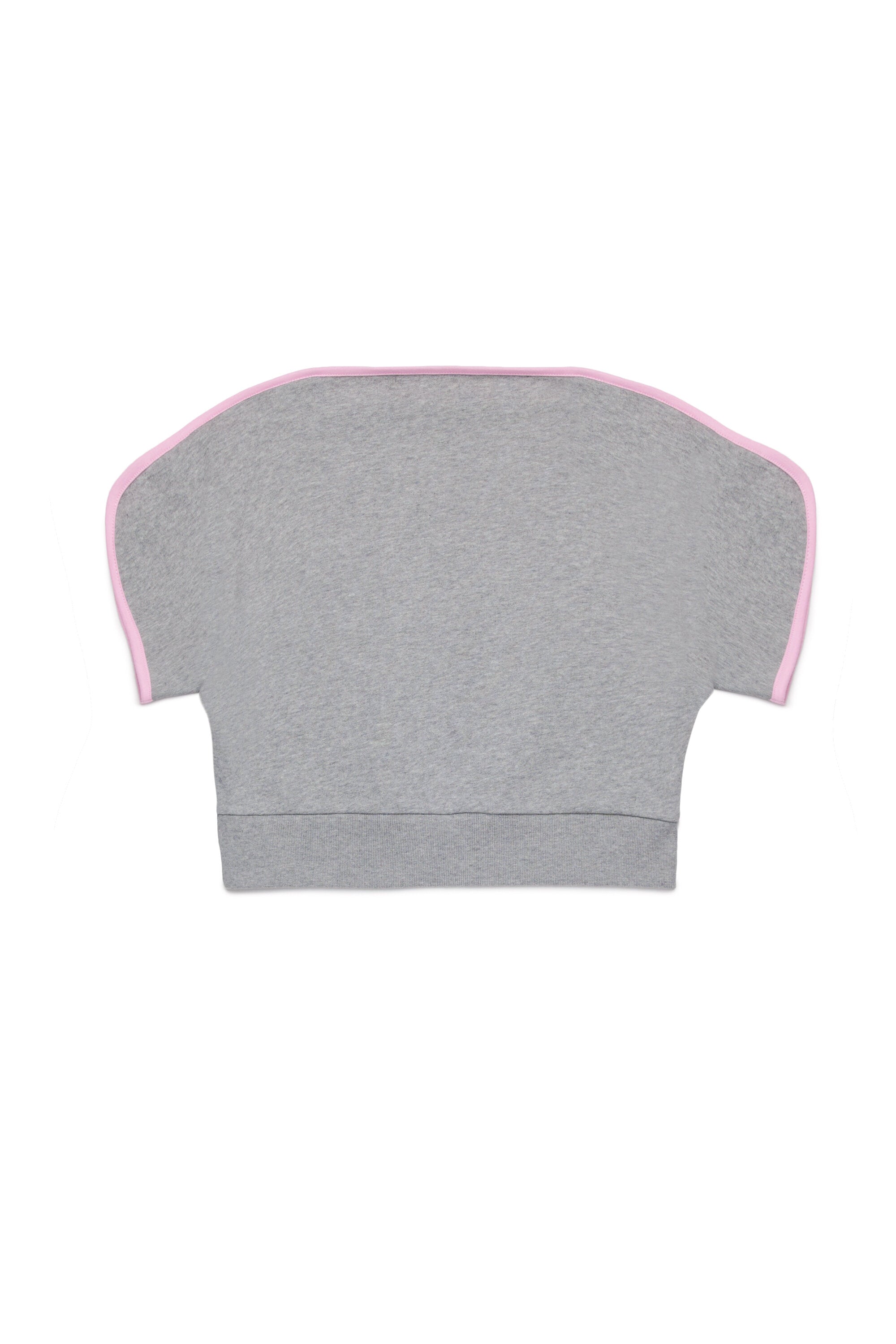 Sweatshirt with boat neckline