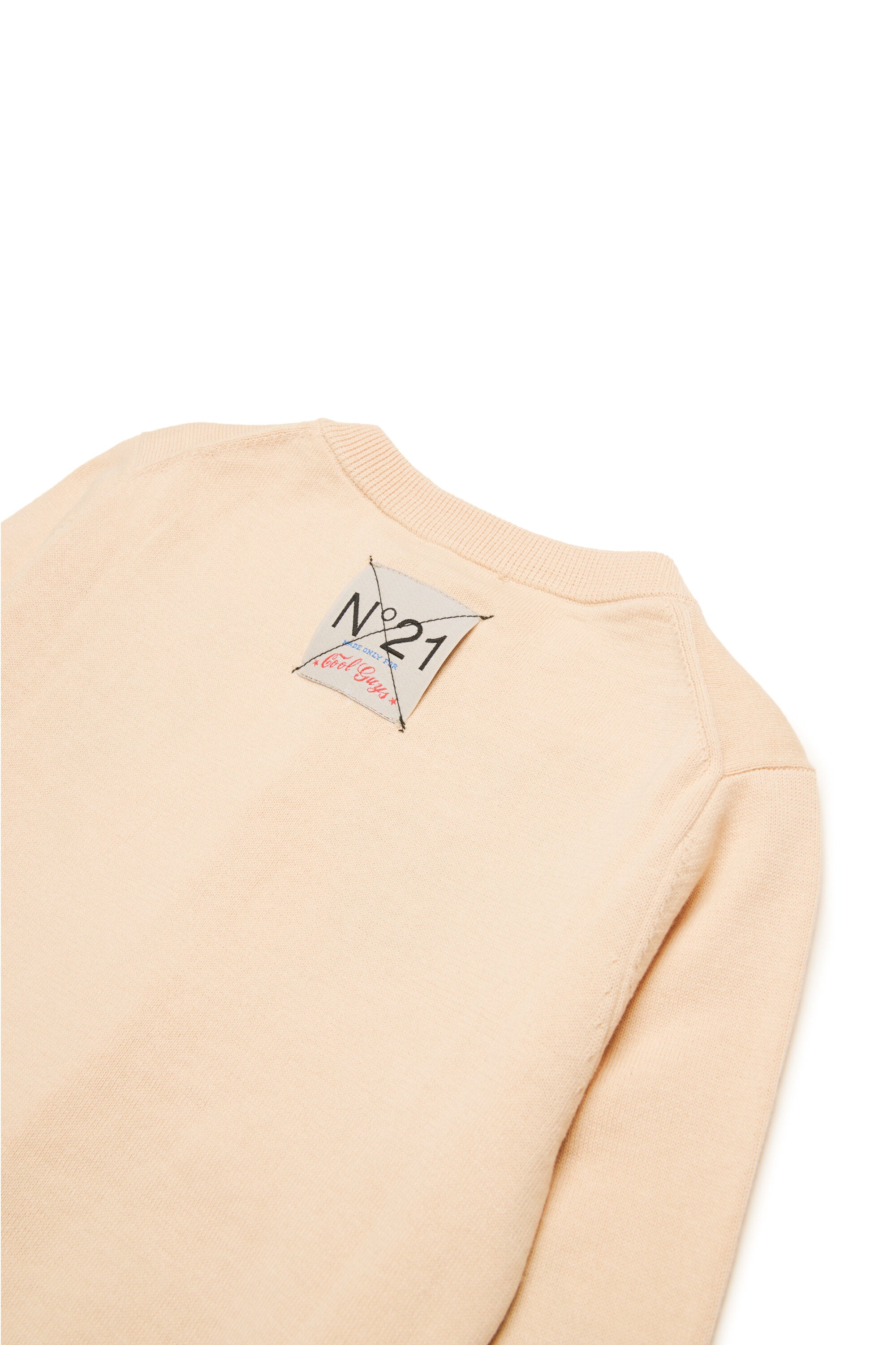 Cotton cardigan with inlay Palm trees