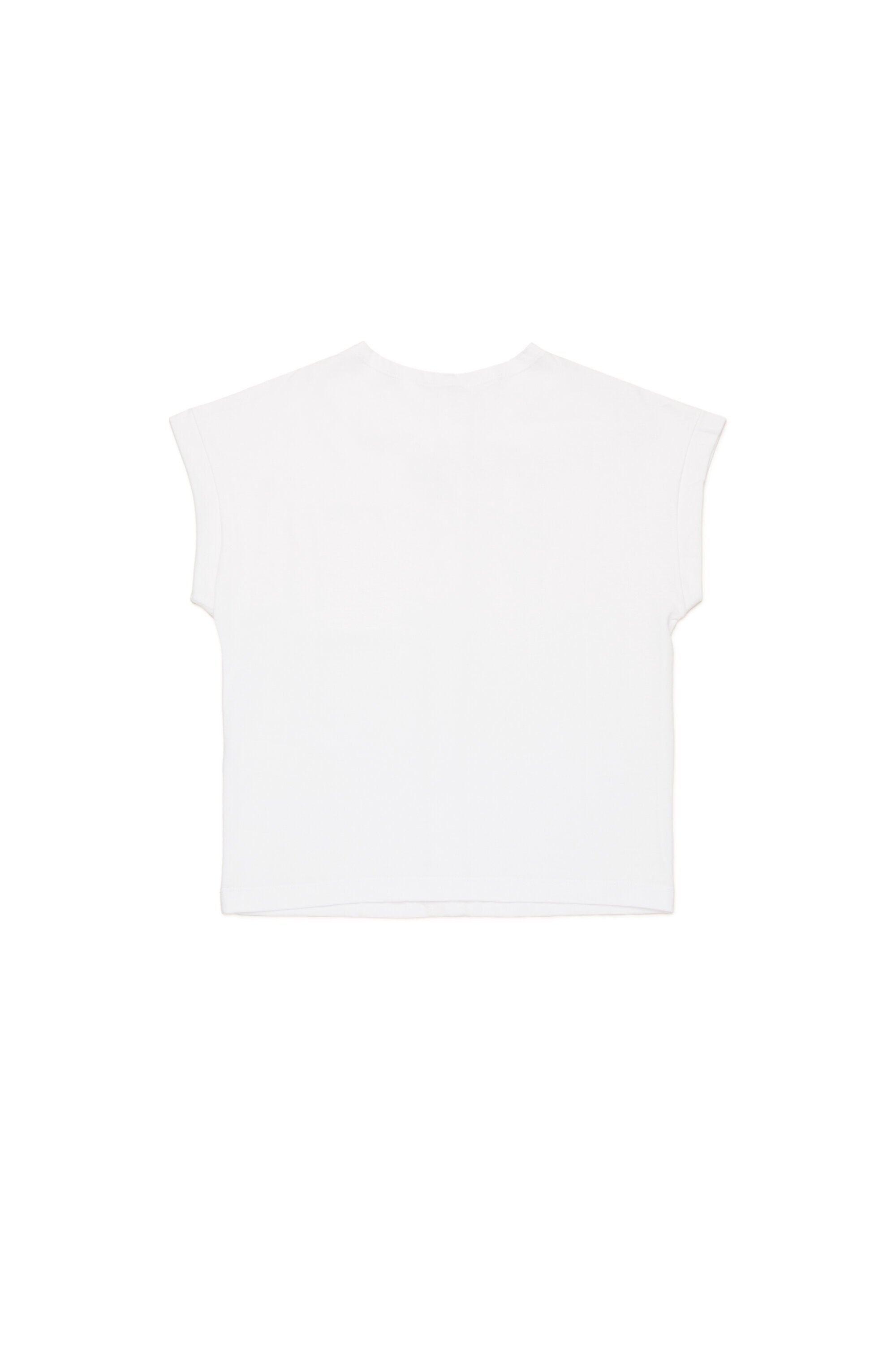 Knotted sleeveless T-shirt