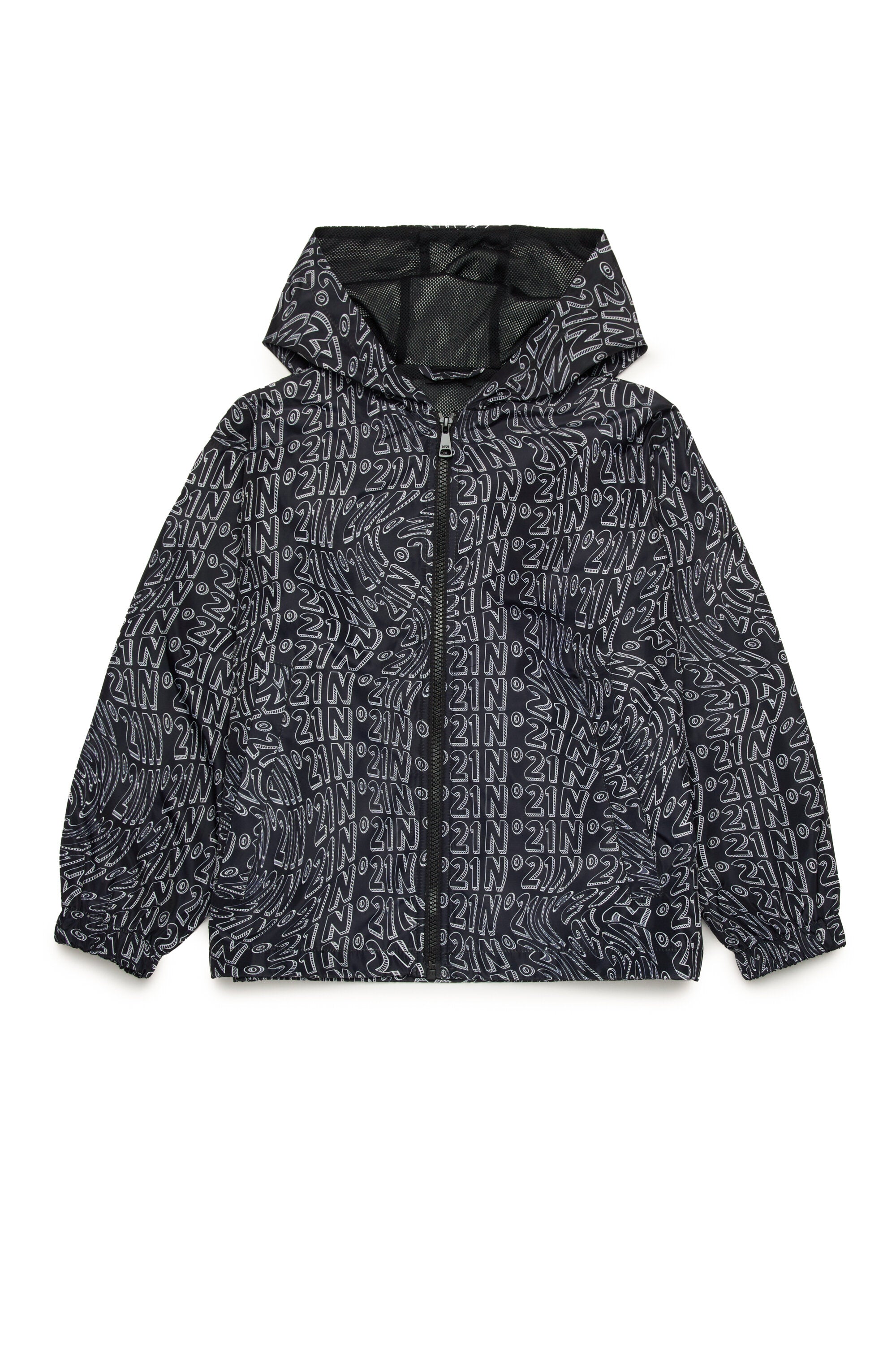 Allover Glitch windbreaker jacket