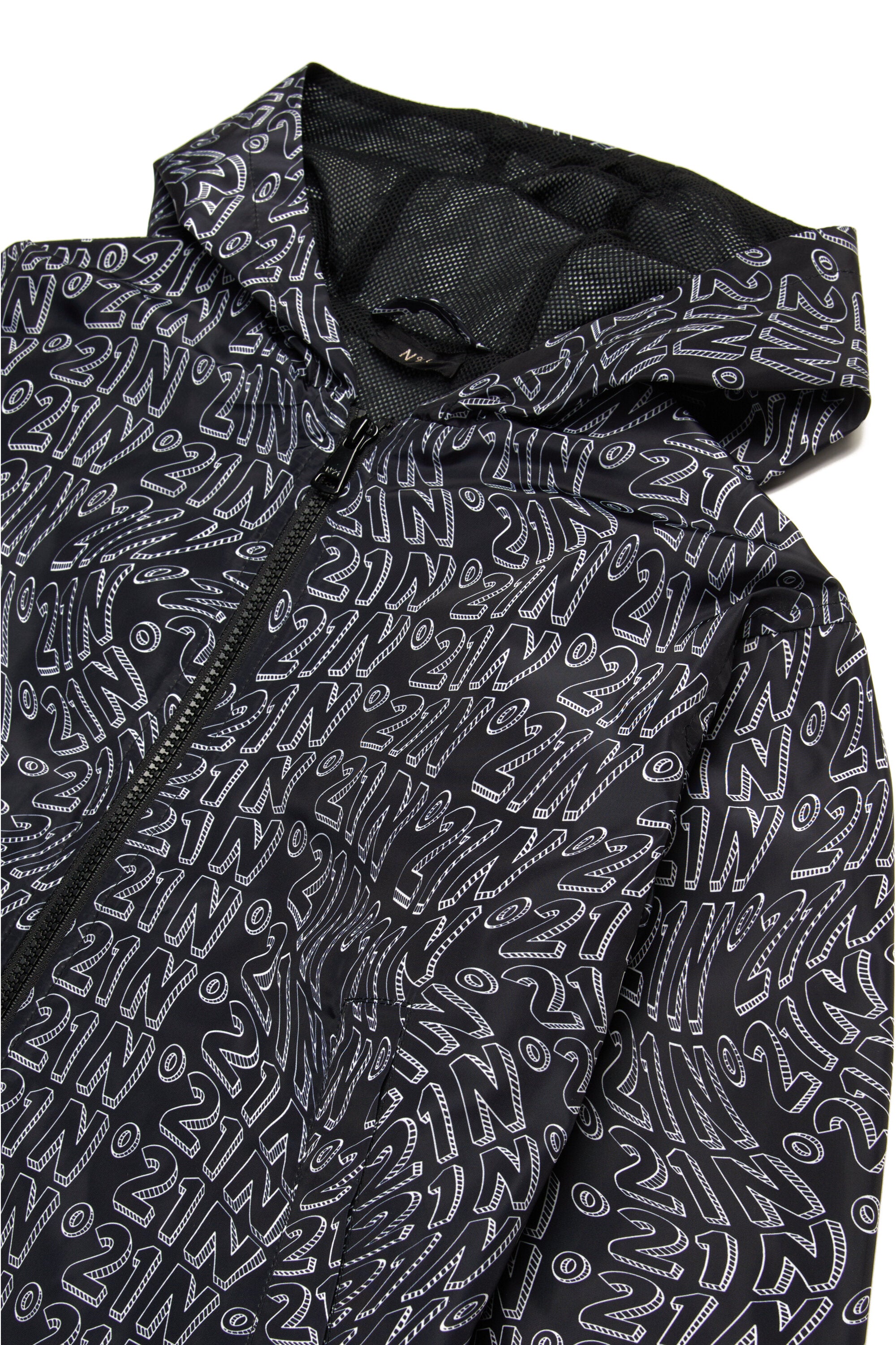 Allover Glitch windbreaker jacket