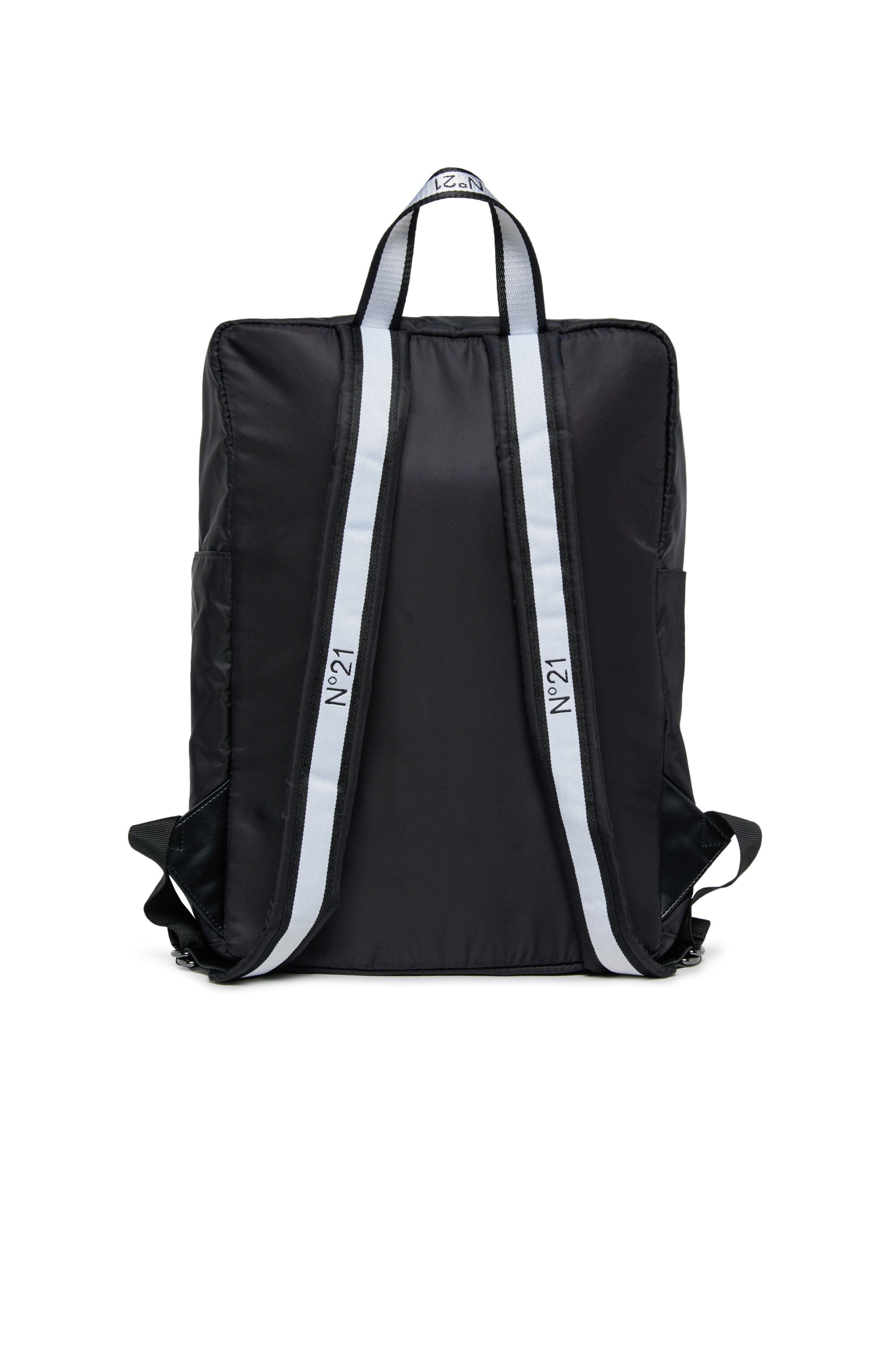 Backpack with branded tape