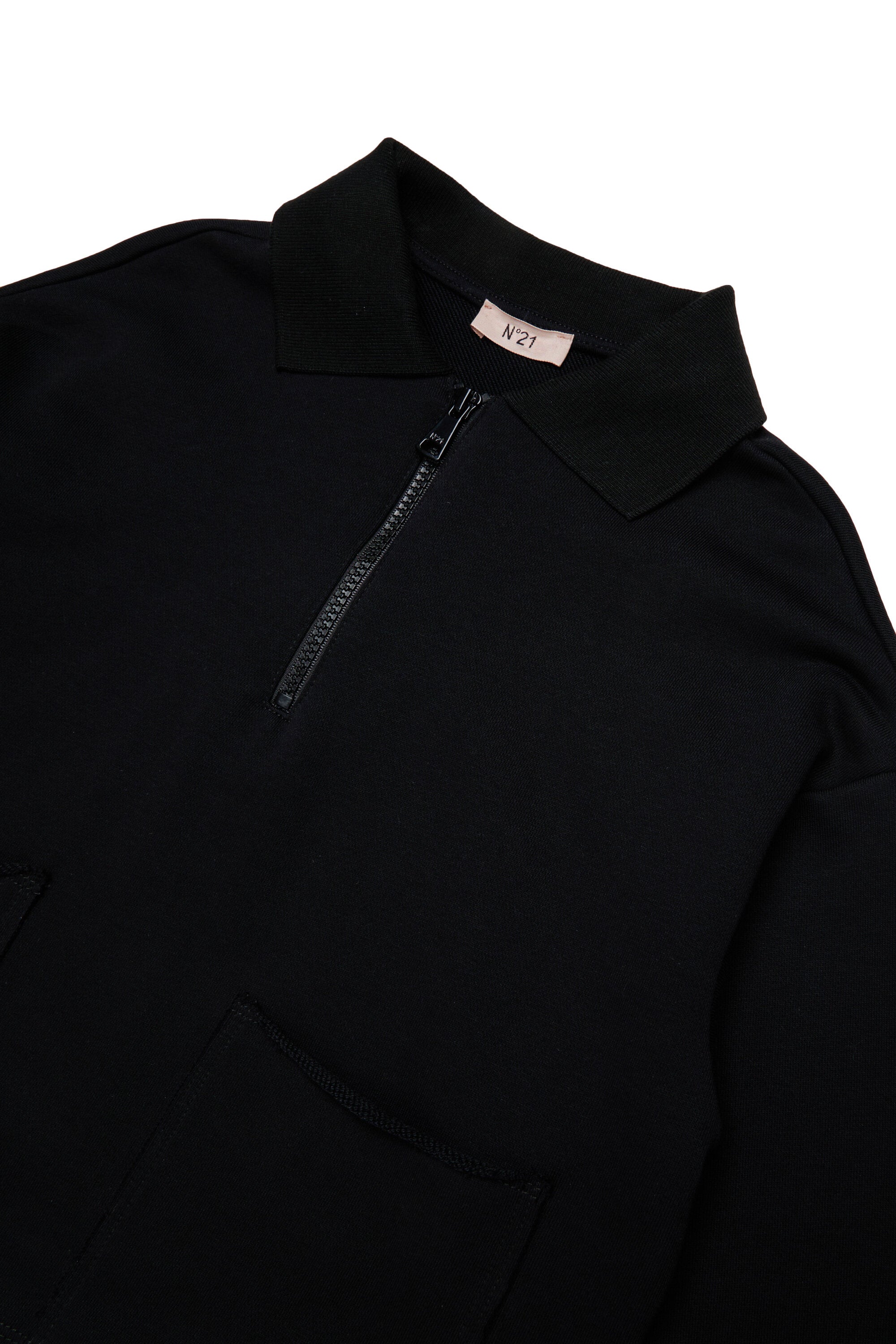 Sweatshirt with zip with print I Love N°21