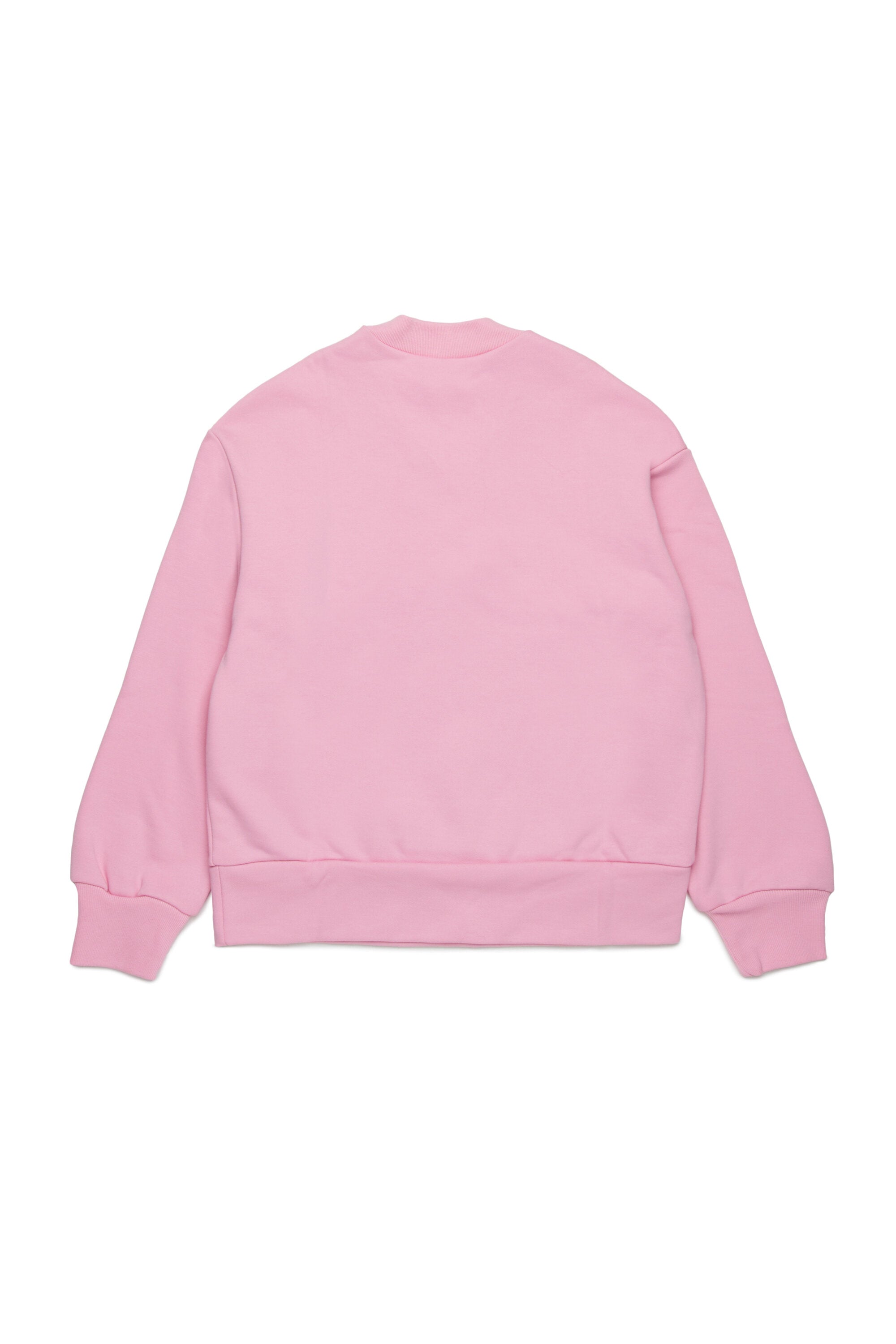 Crew-neck sweatshirt with cursive logo