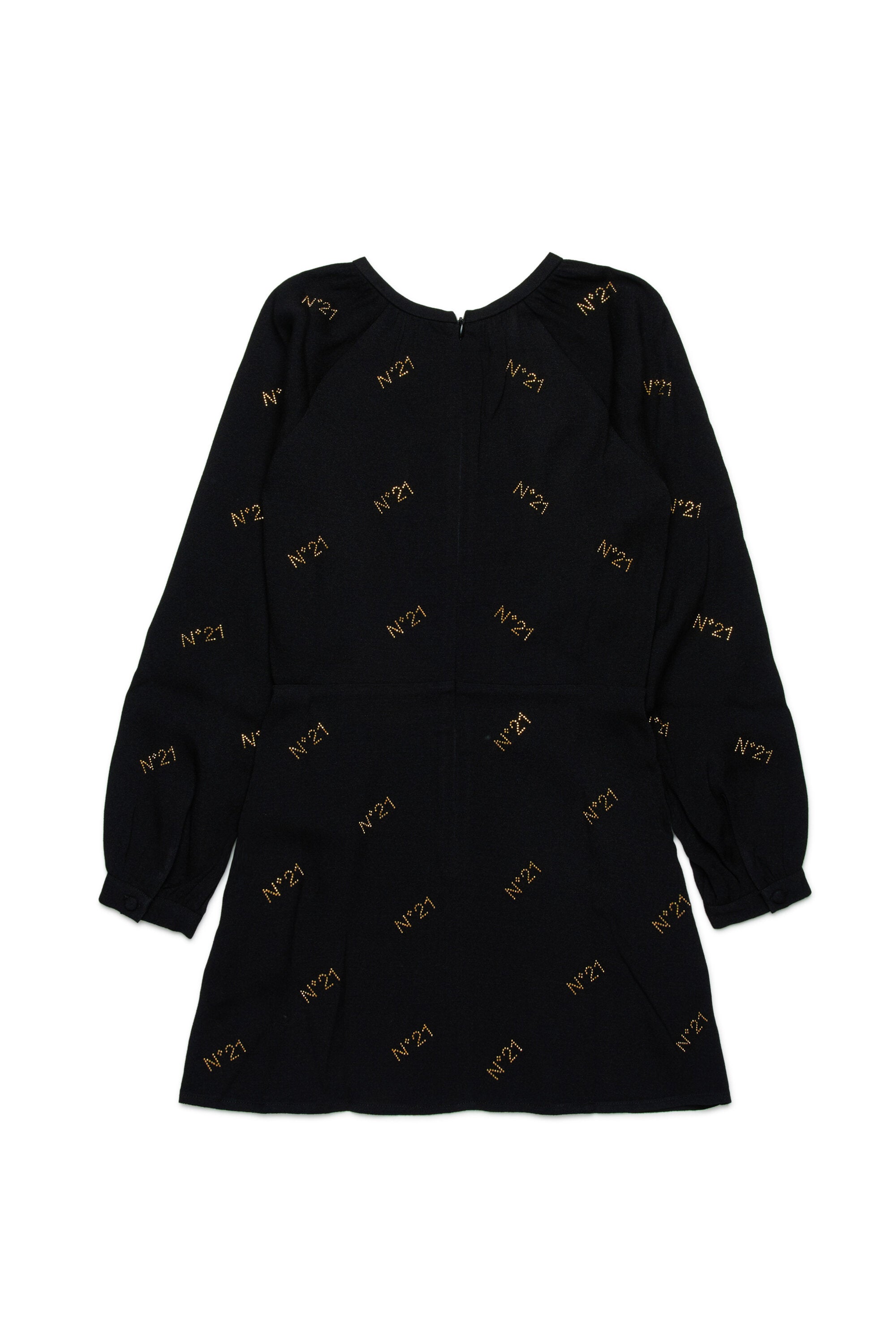 N°21 hotfix allover crepe short dress