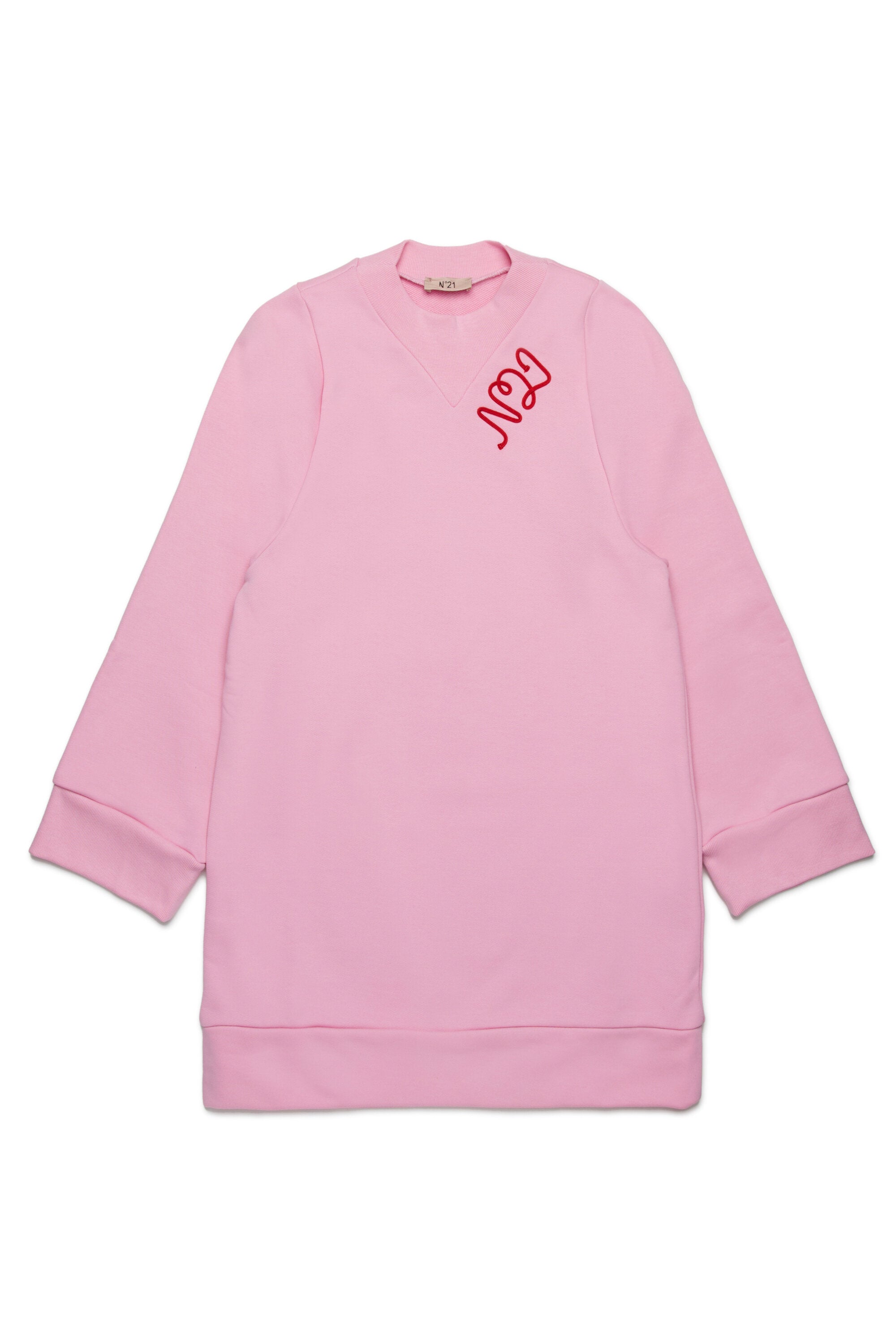 Cursive logo sweatshirt maxi dress