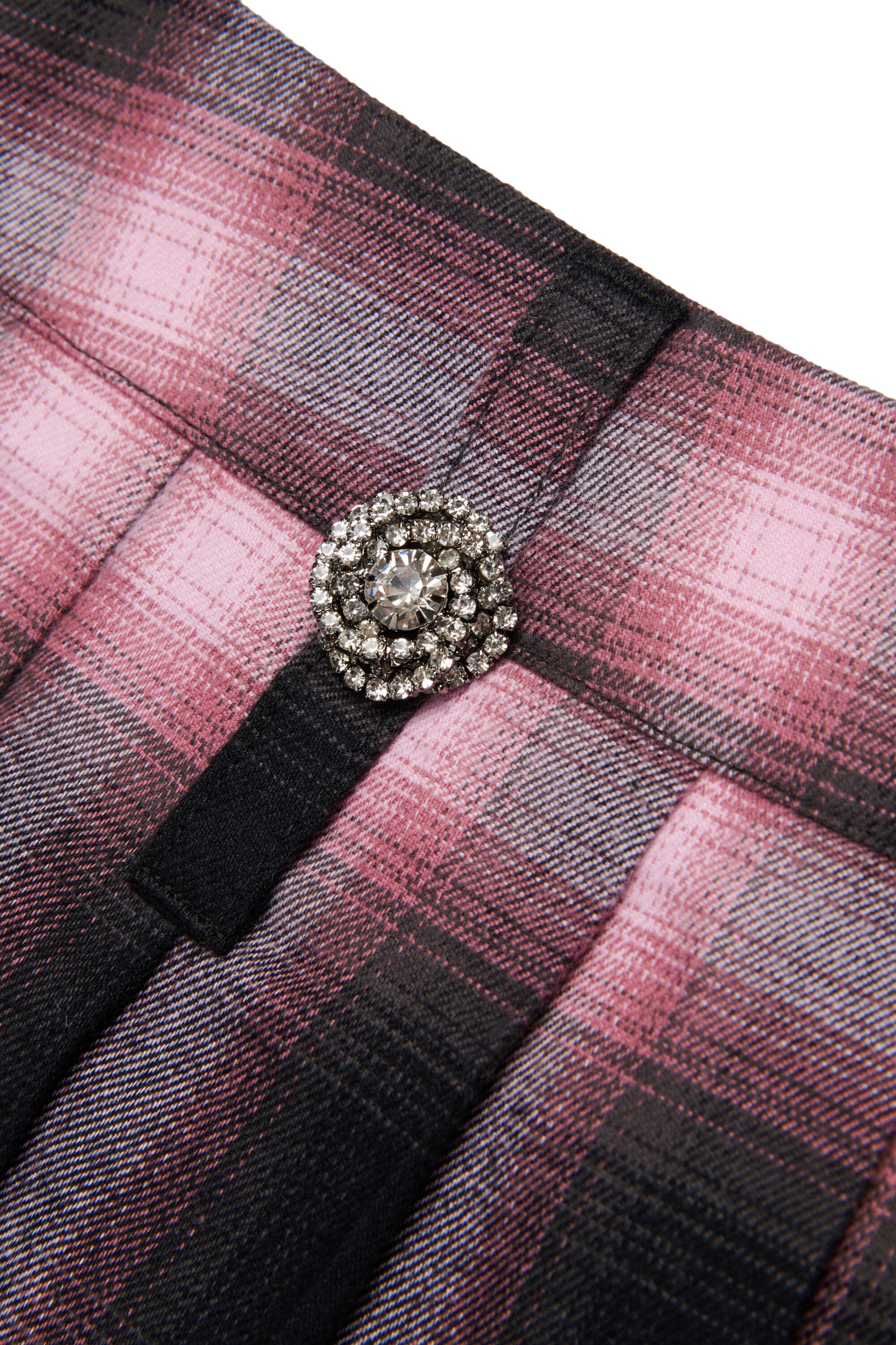 Preppy flannel plaid mini skirt