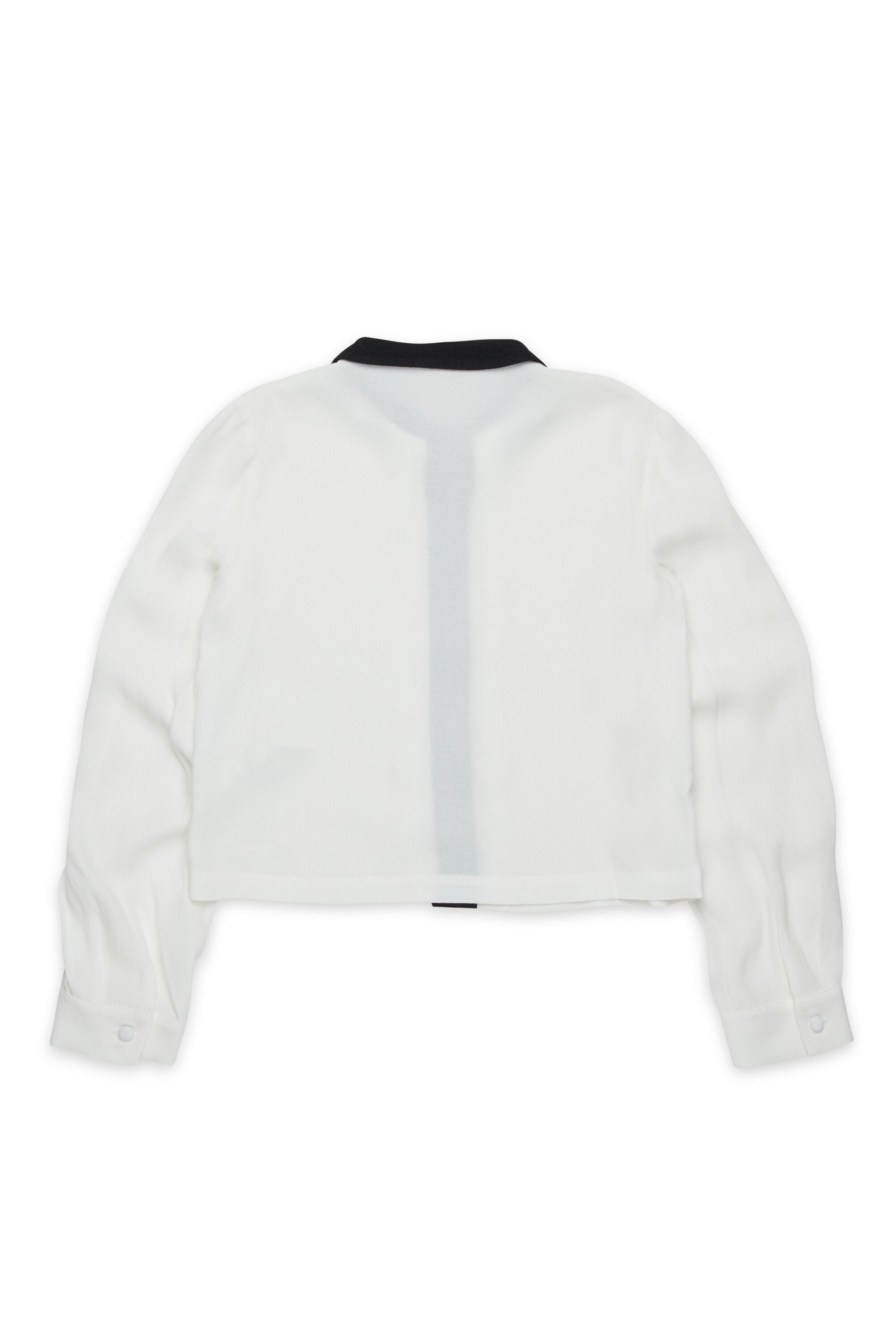 Crepe shirt with bow