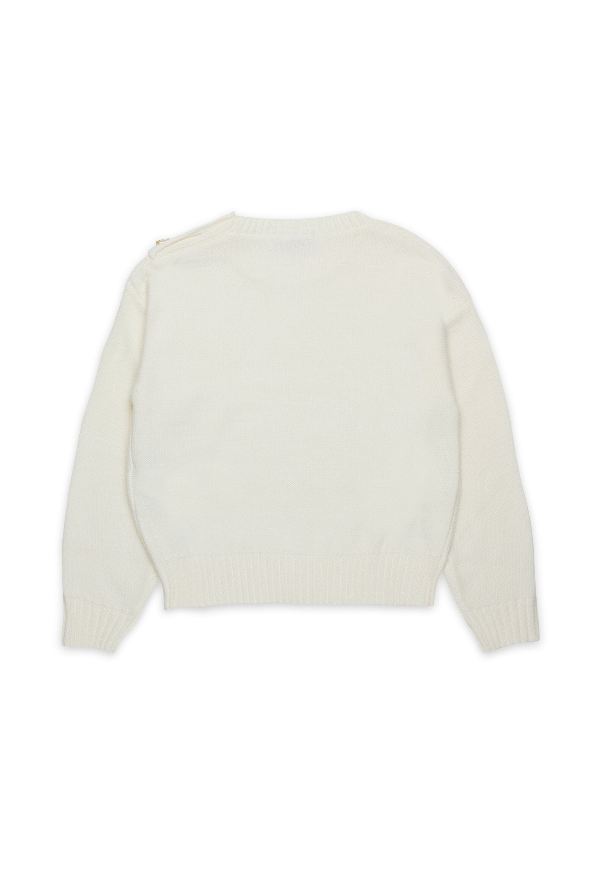 Wool blend pullover with jewel buttons