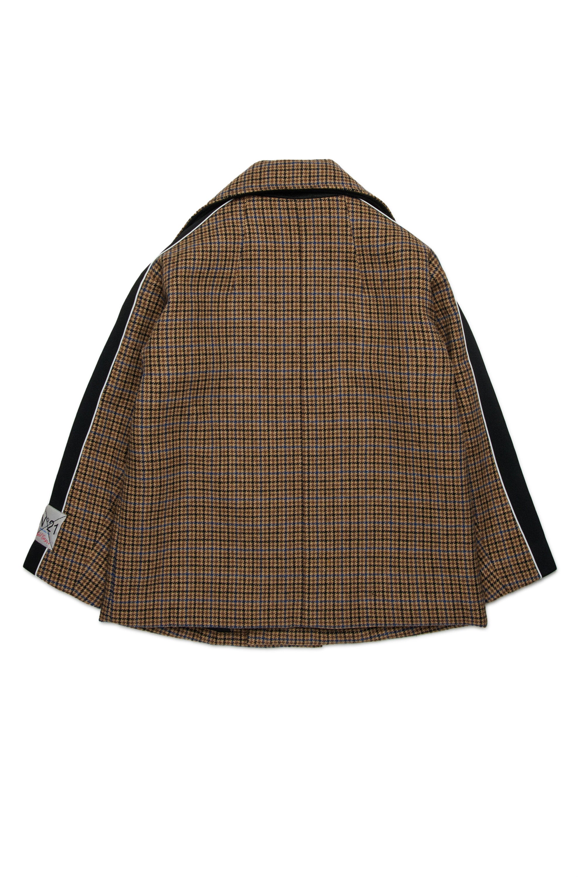 Harris Tweed peacoat coat