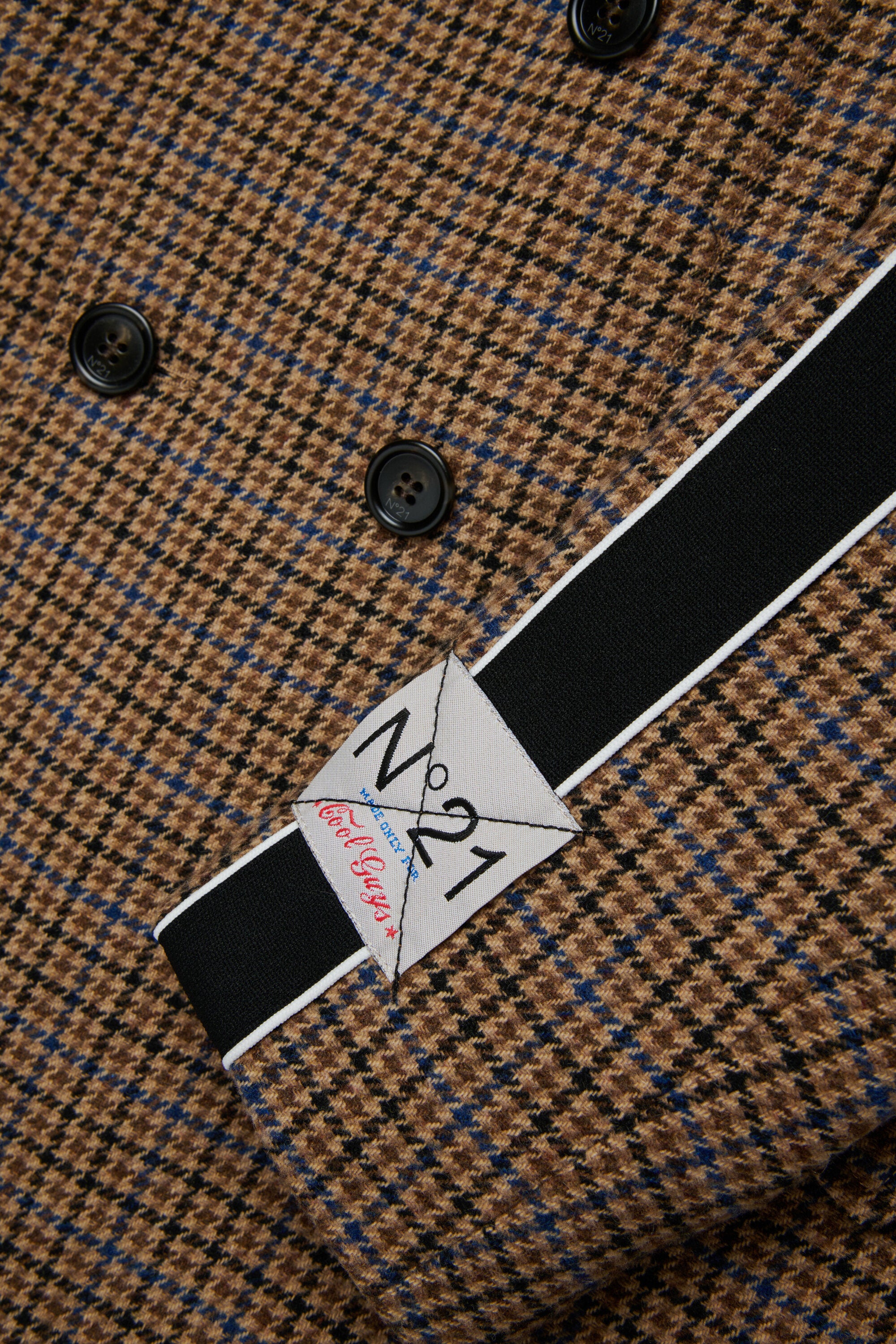 Harris Tweed peacoat coat