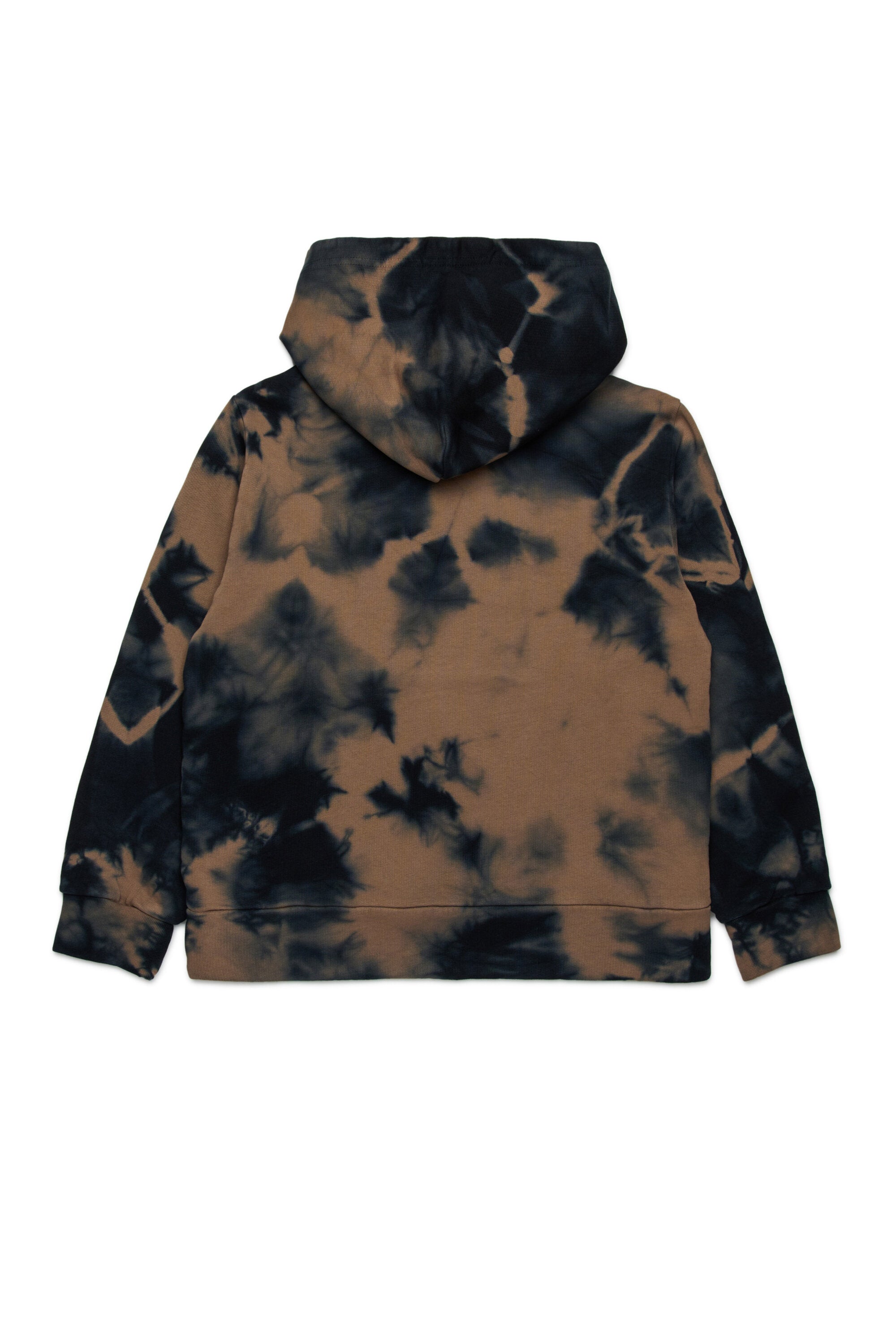 Cotton tie-dye hooded sweatshirt