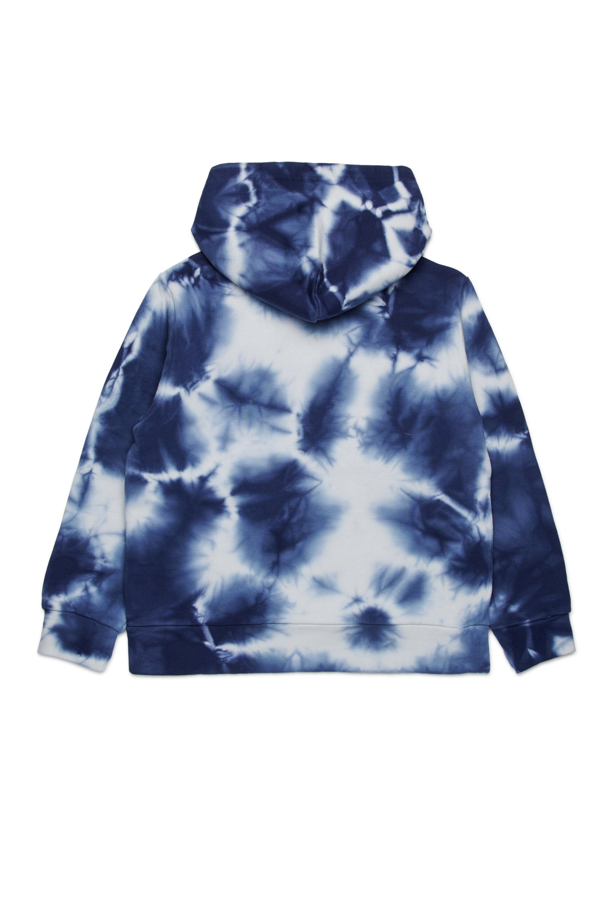 Cotton tie-dye hooded sweatshirt