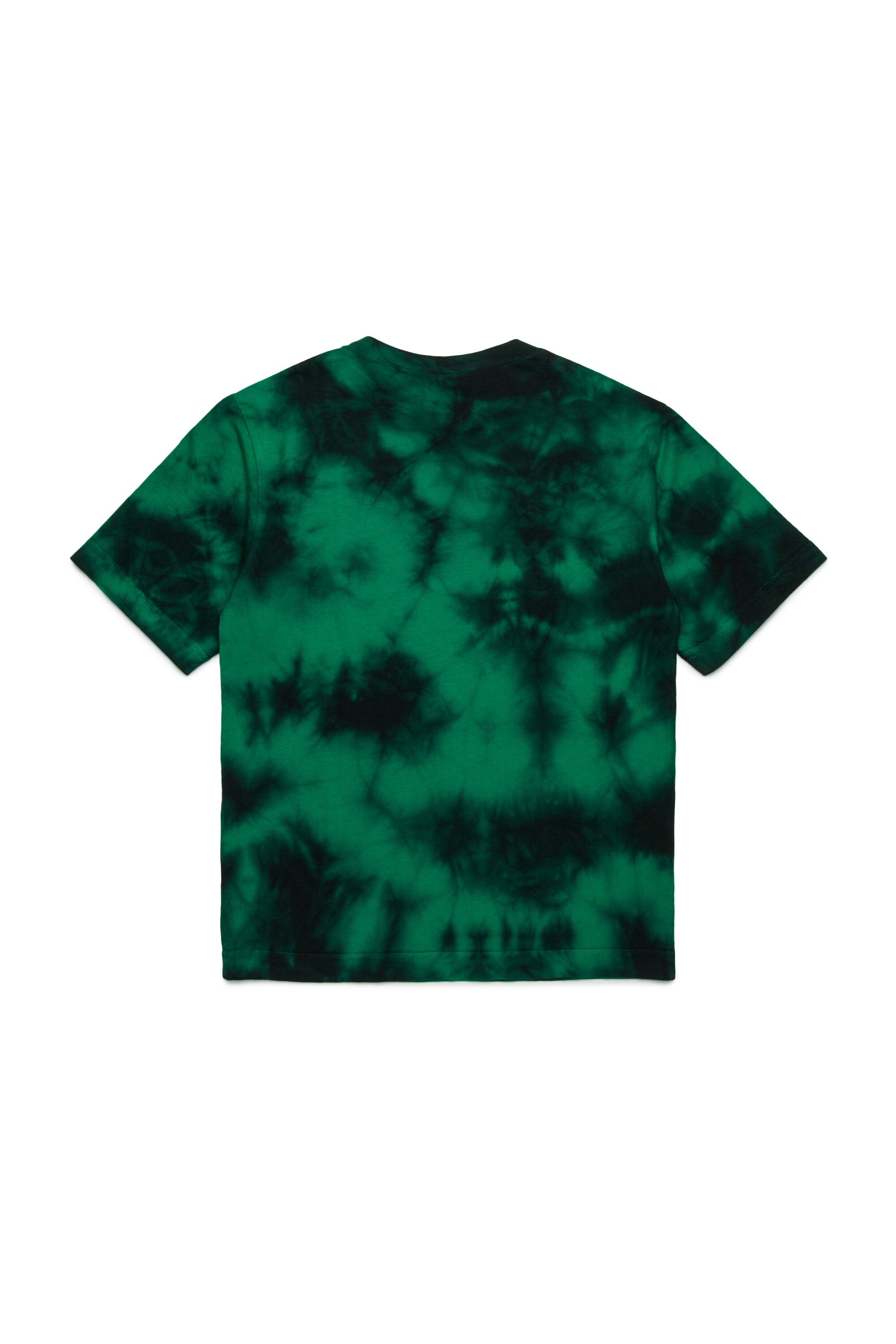 Tie-dye jersey T-shirt with logo