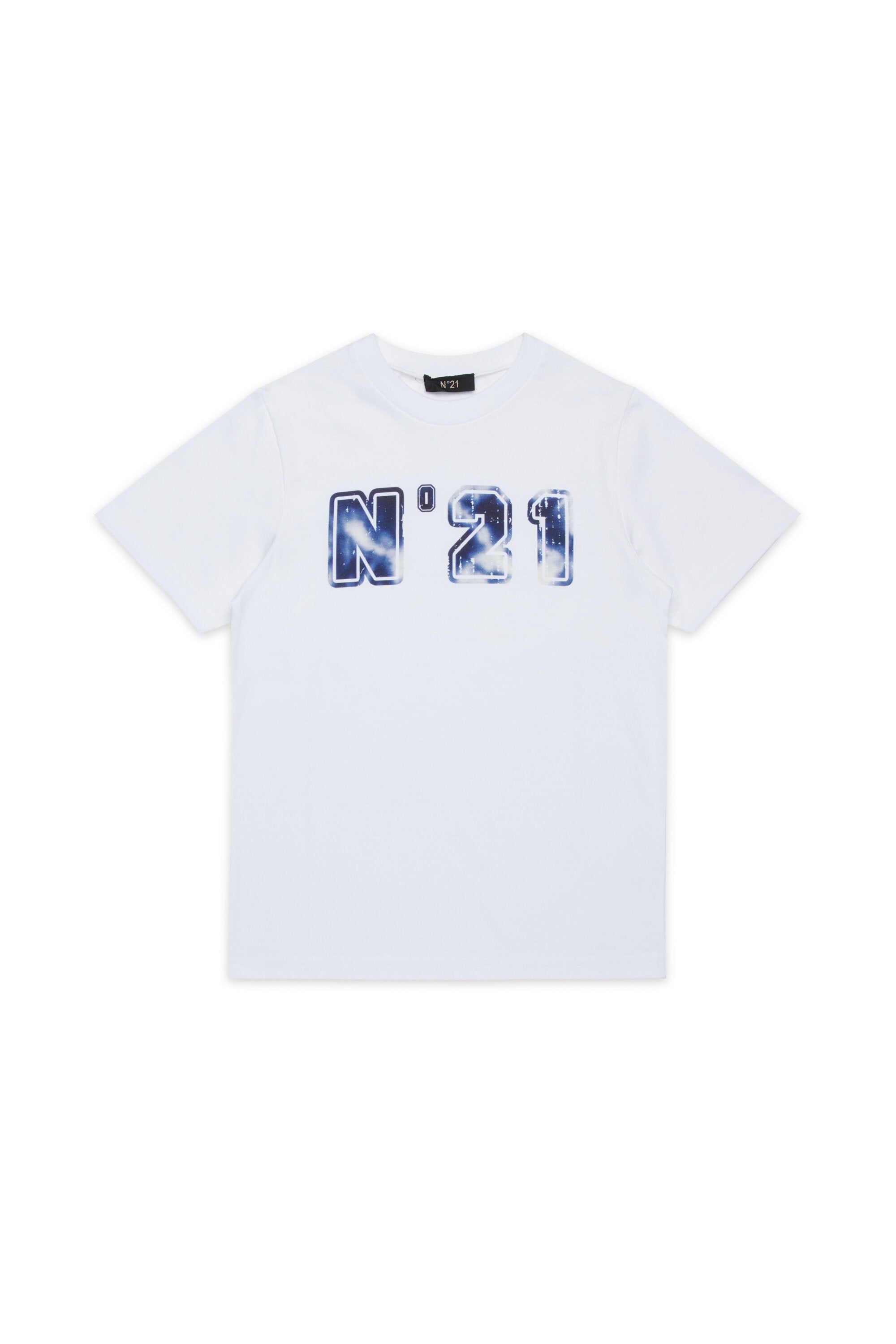 Jersey T-shirt with tie-dye college logo