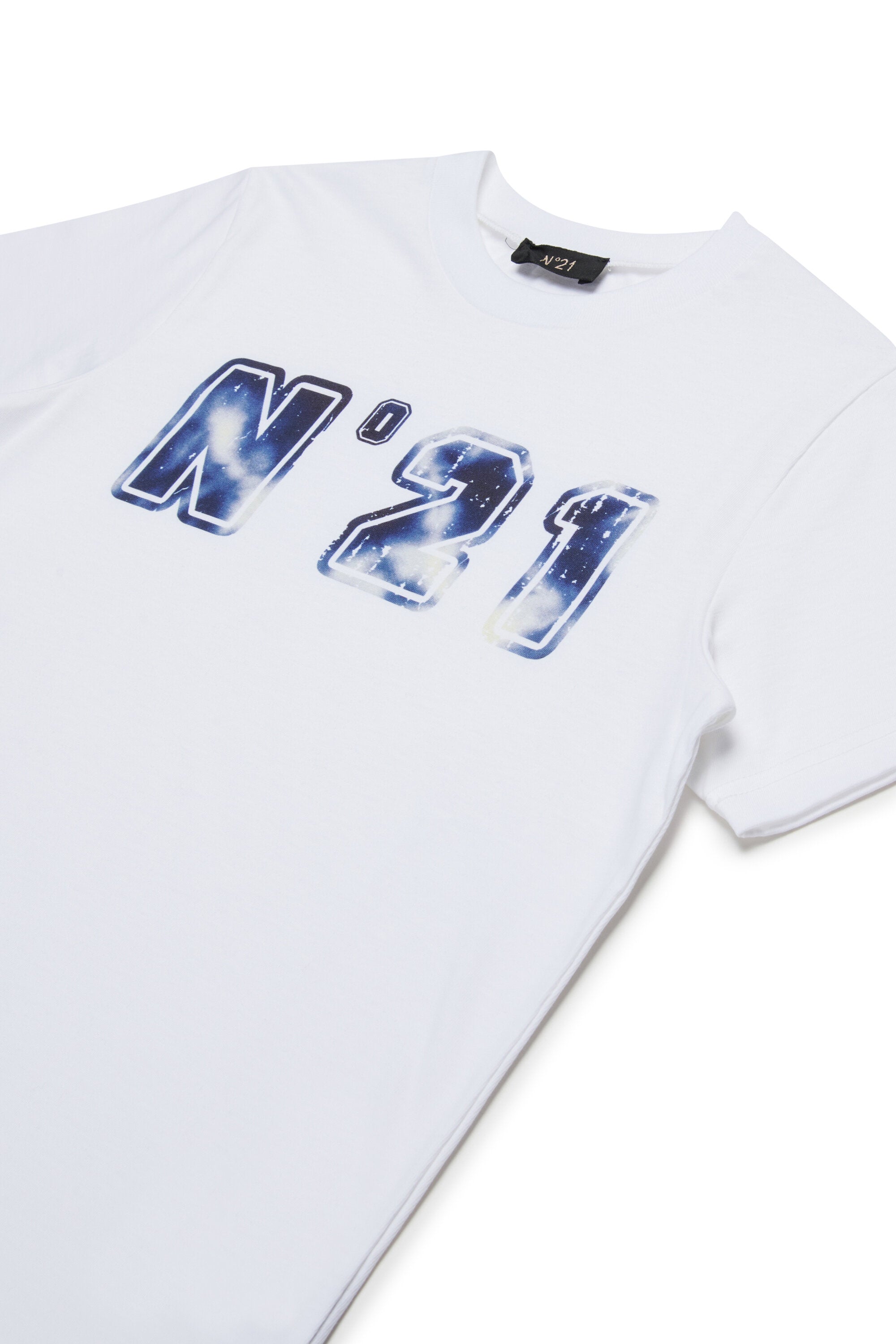 Jersey T-shirt with tie-dye college logo